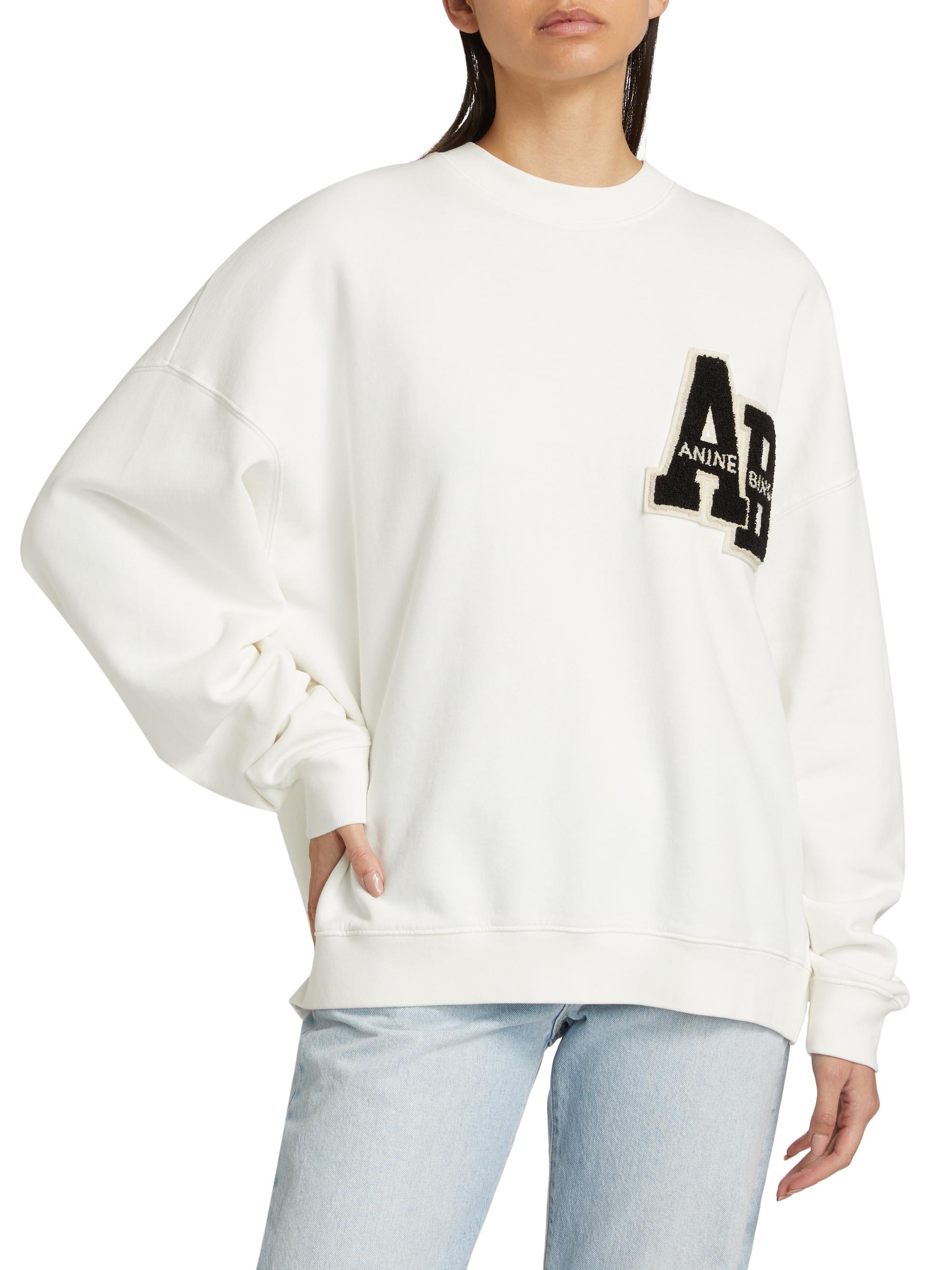 Anine Bing Miles Cotton Sweatshirt | Saks Fifth Avenue