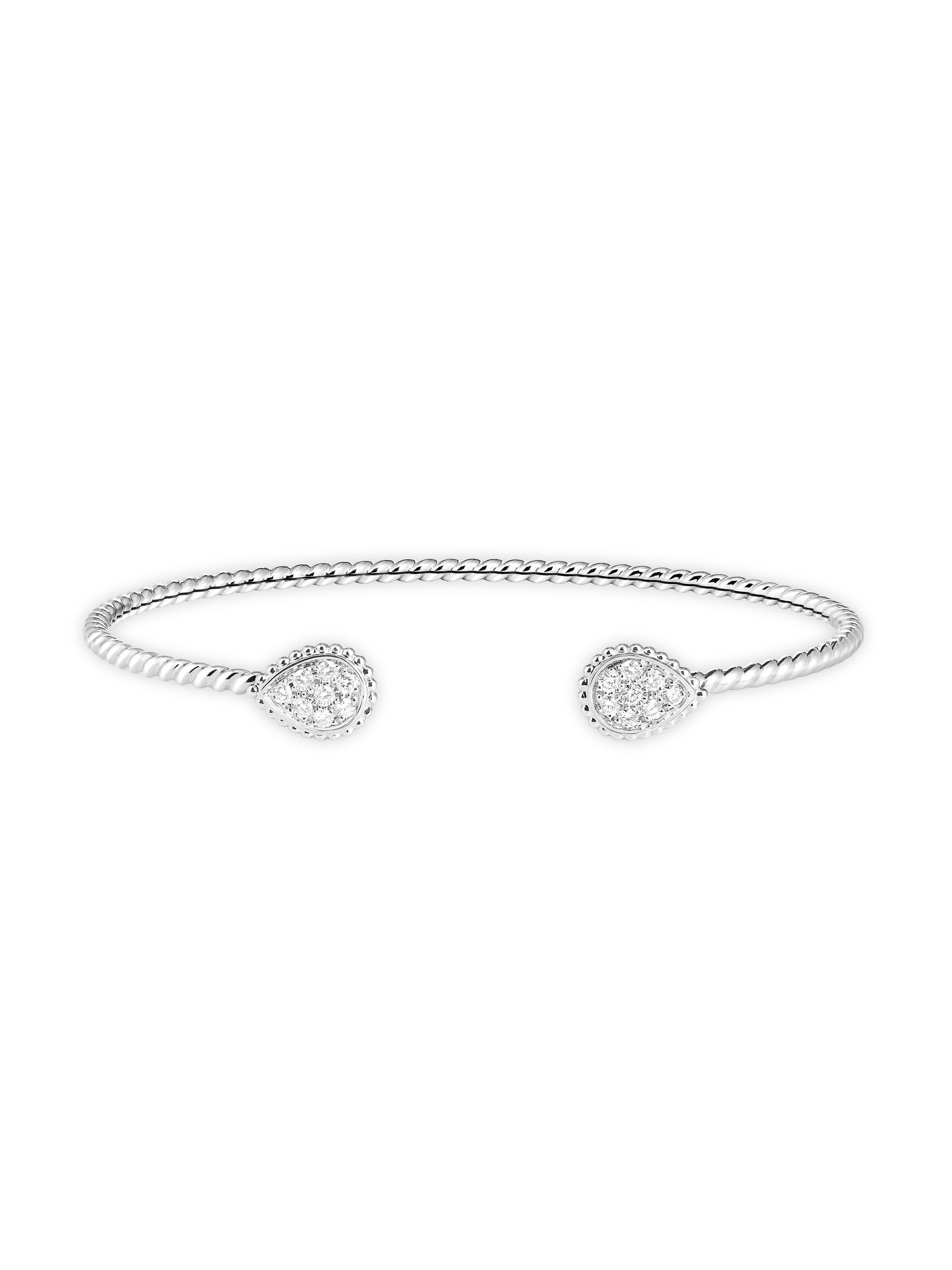 Boucheron Women's Serpent Bohème 18K White Gold & 0.26 TCW Diamond Cuff - White Gold