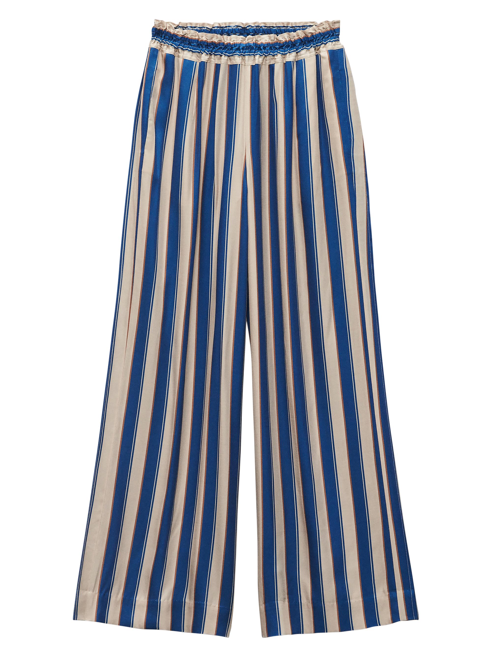 rag & bone Women's Bailey Striped Silk Pants - Salute Stripe