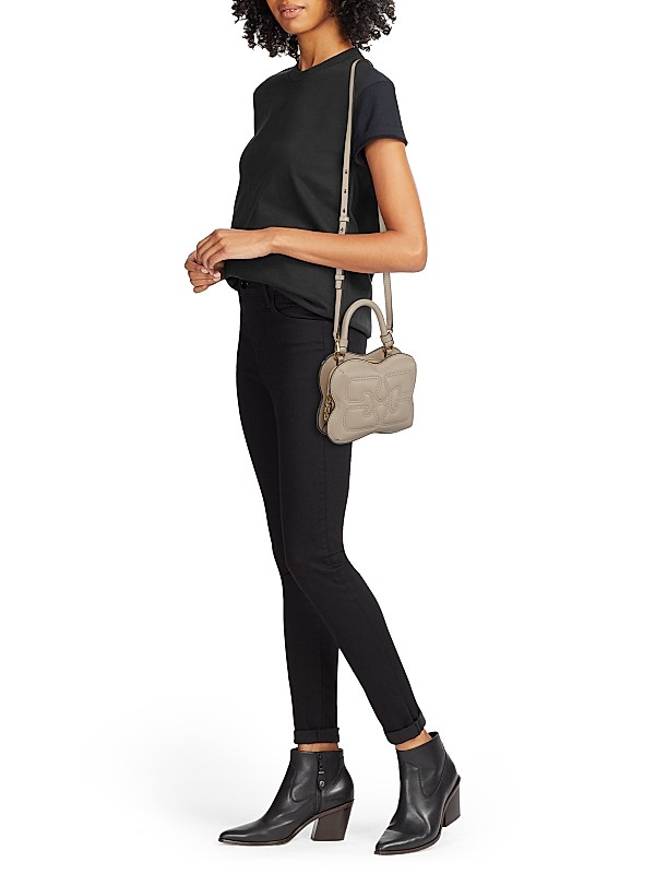 Shop Ganni Small Butterfly Quilted Crossbody Bag | Saks Shop Ganni Small Butterfly Quilted Crossbody Bag | Saks