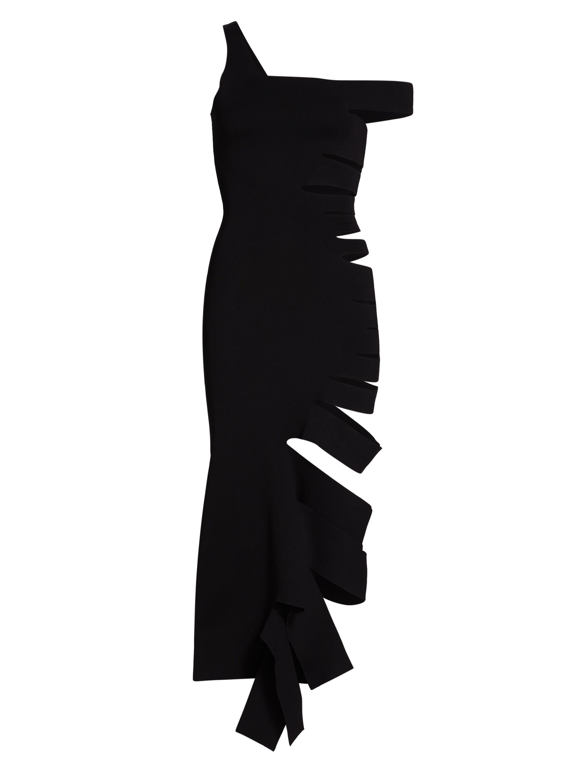 Mugler Women's Paros Cut-Out Midi-Dress - Black