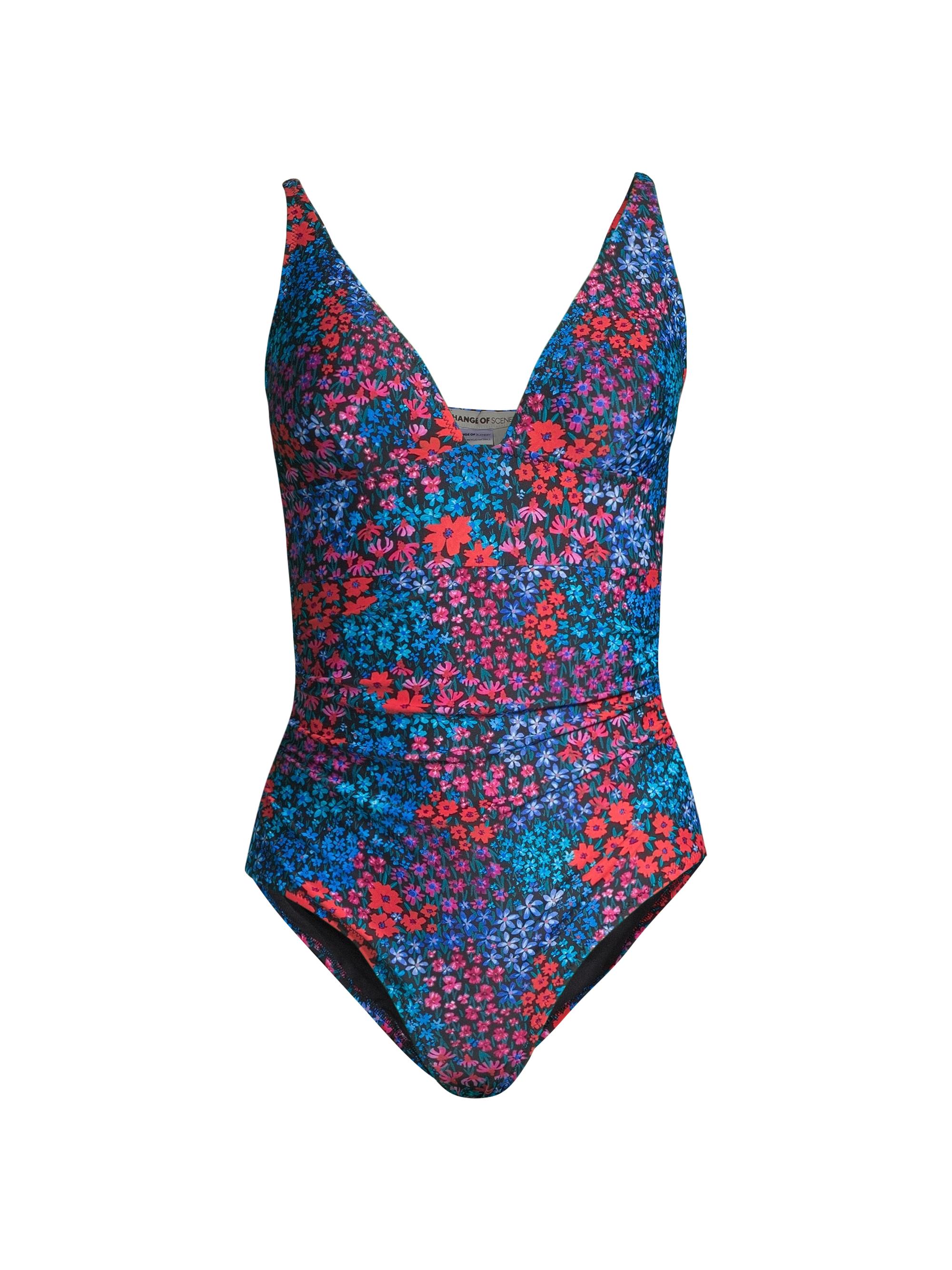 Change of Scenery Women's Niki Plunge One-Piece Swimsuit - In Bloom