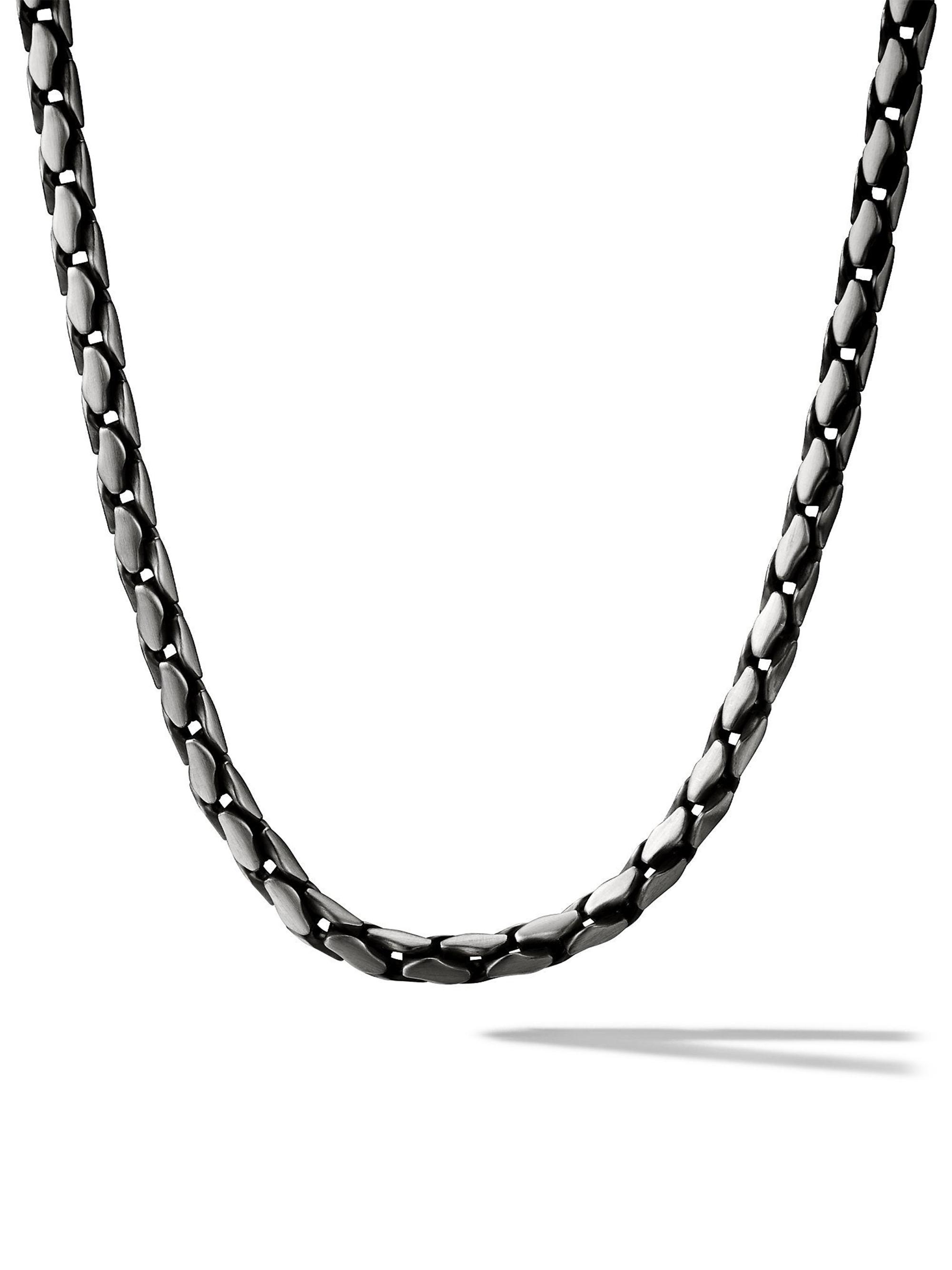 David Yurman Men's Fluted Chain Necklace in Sterling Silver, 5MM - Silver