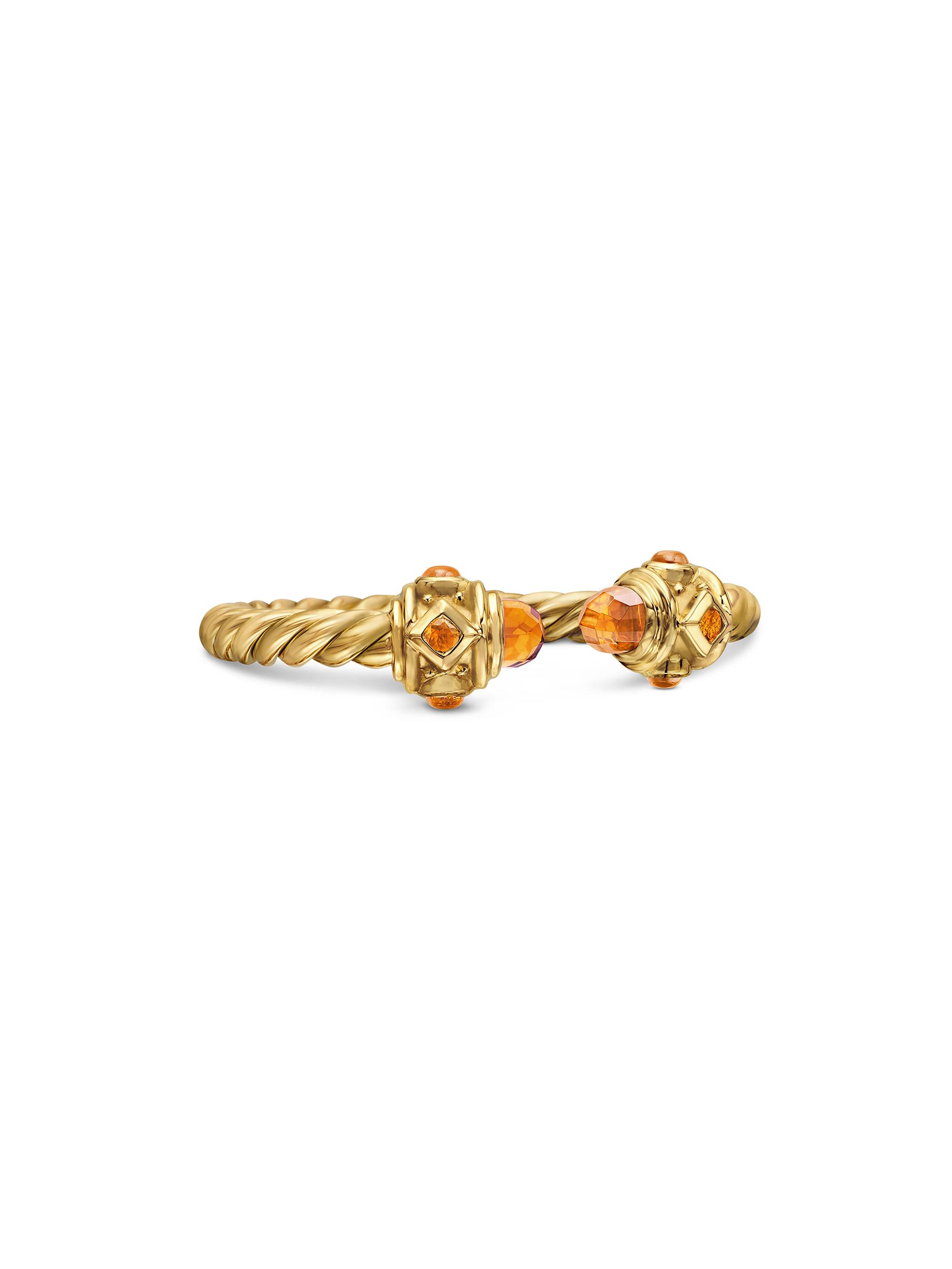 David Yurman Women's Renaissance Ring in 18K Yellow Gold - Madeira Citrine