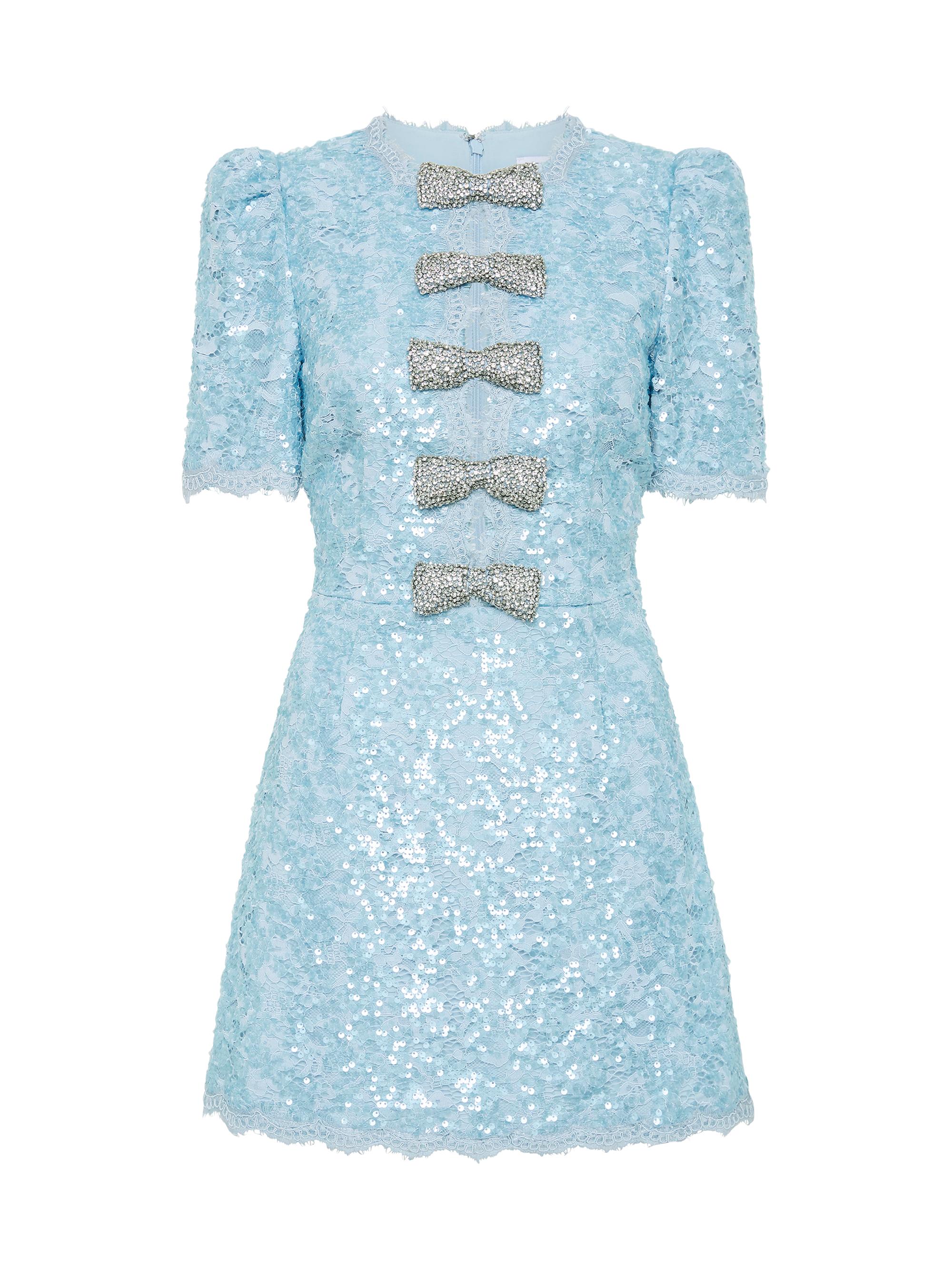 Rebecca Vallance Women's Nicky Hilton x  Leyla Sequined Lace Minidress - Blue