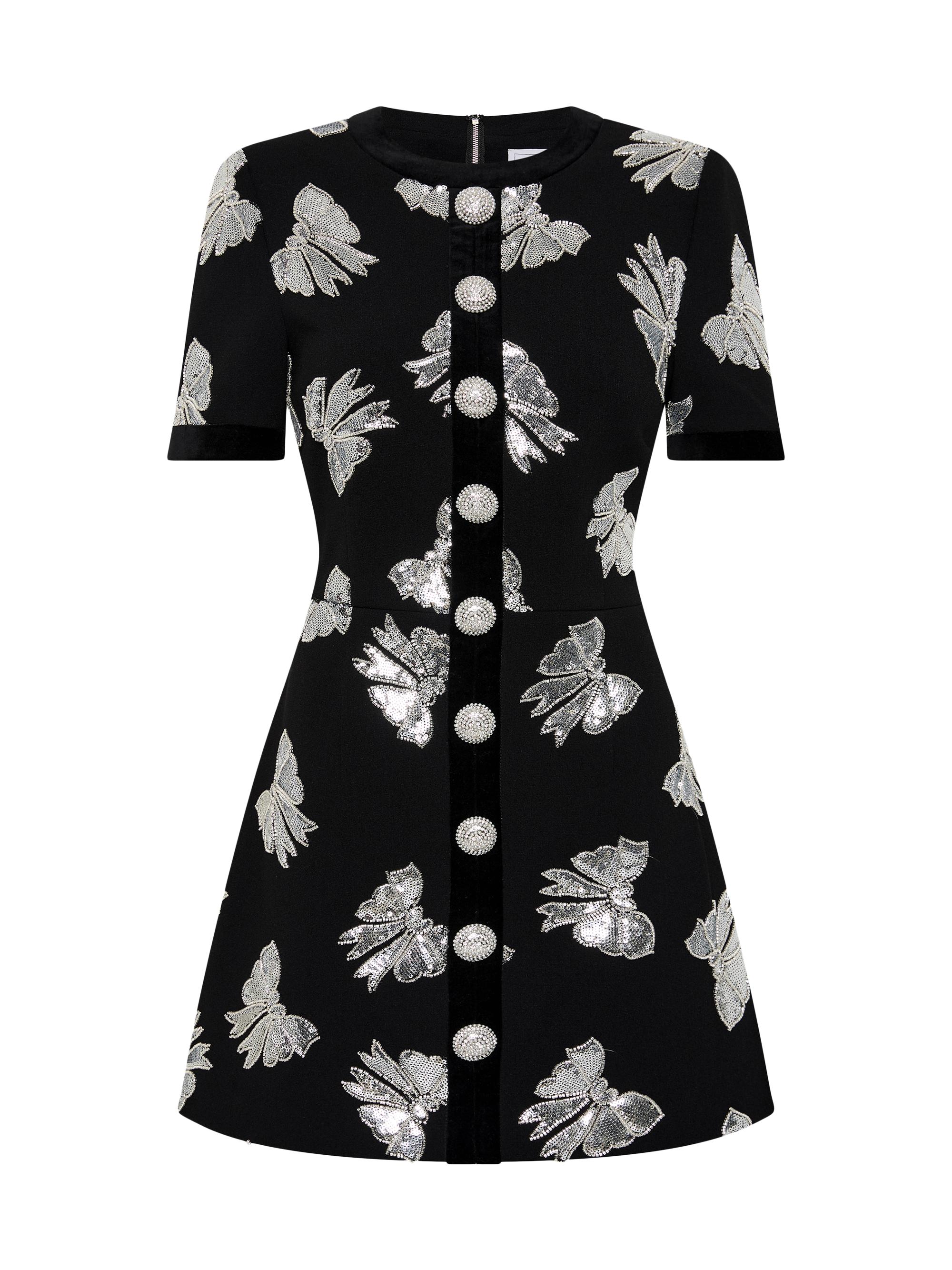 Rebecca Vallance Women's Nicky Hilton x  Valor Bow Appliqué Minidress - Black