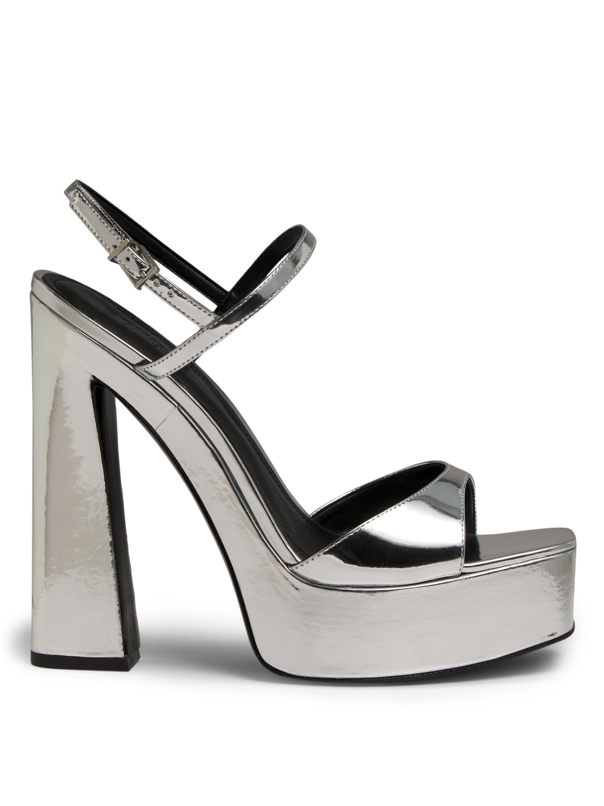 Schutz Women's Arlene 150MM Leather Sandals - Prata