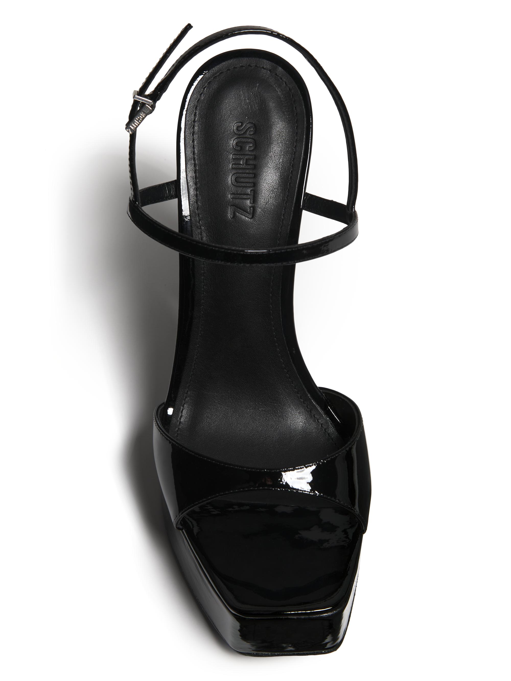 Schutz Arlene 152MM Patent Leather Platform Sandals Saks Fifth