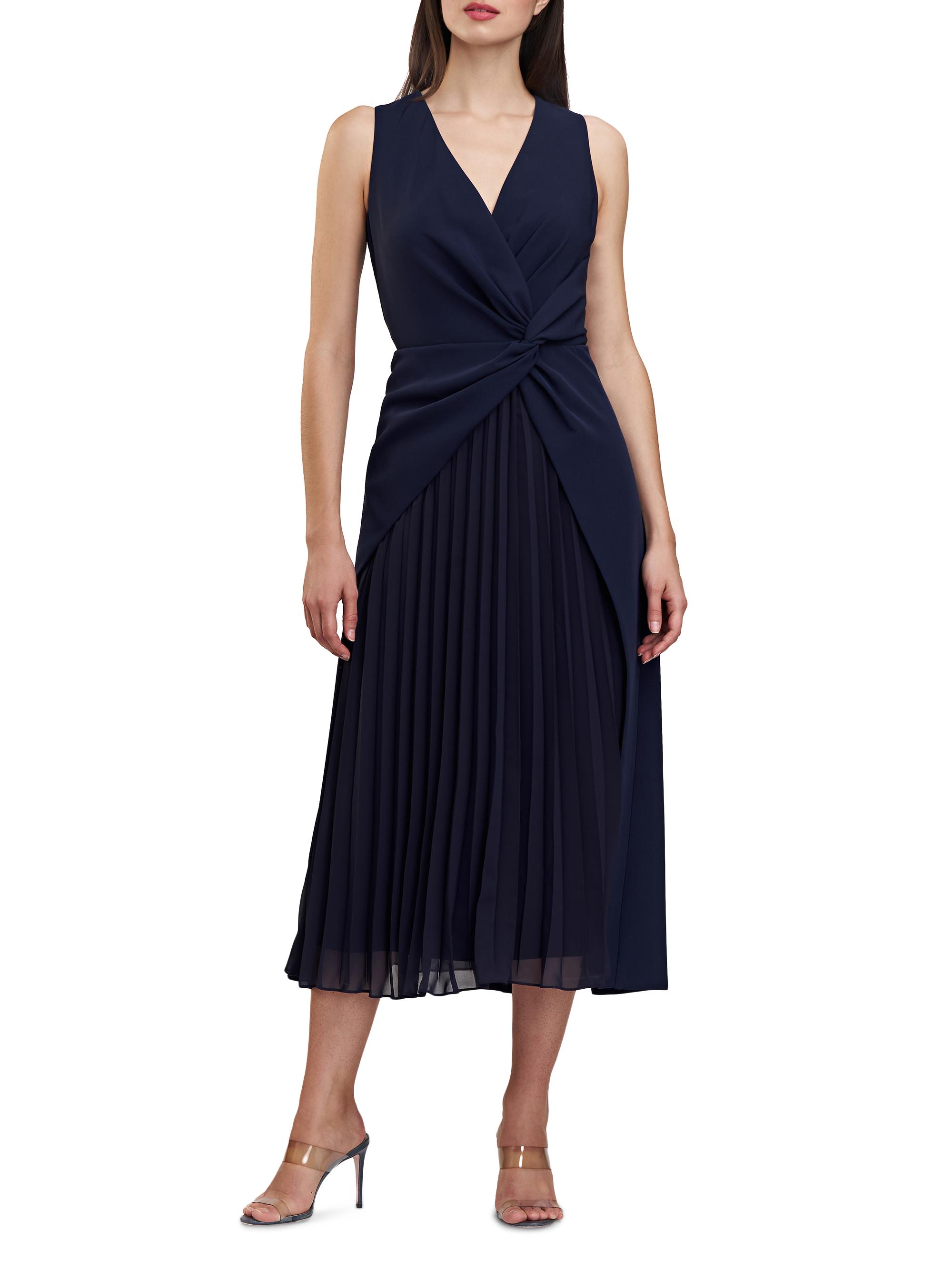 Kay Unger Women's Petra Tea-Length Dress - Midnight