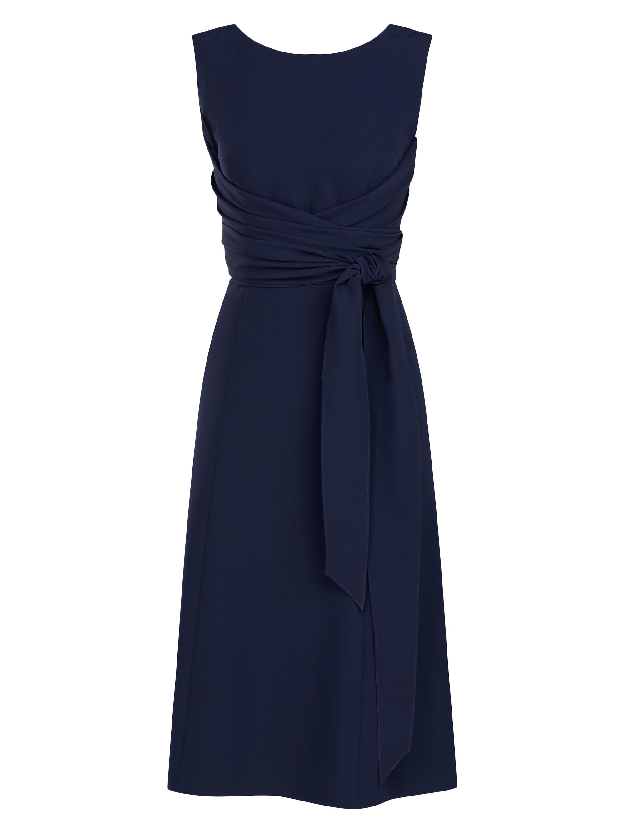 Kay Unger Women's Josette Wrap Sash Midi-Dress - Midnight