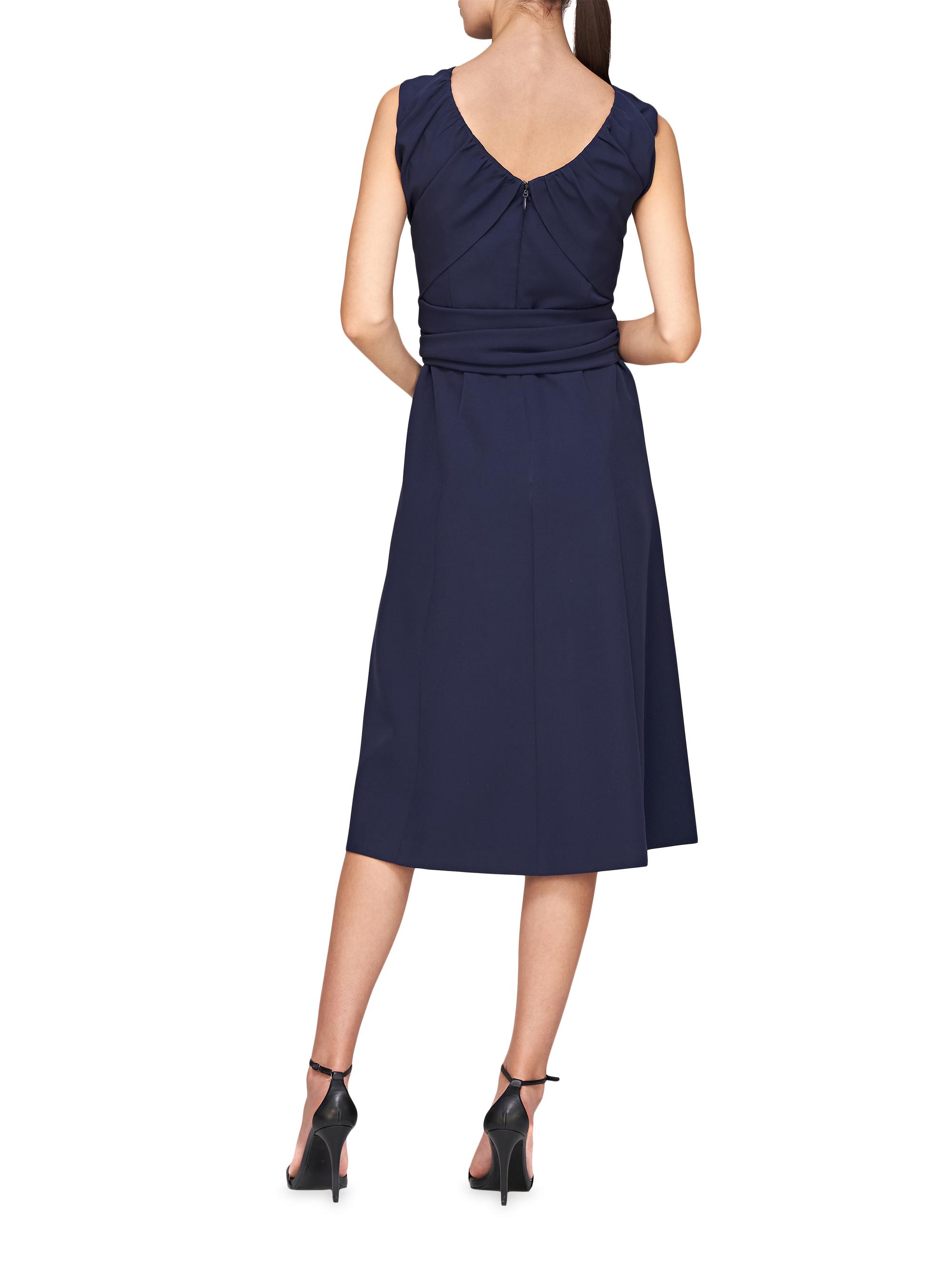 Kay Unger Josette Wrap Sash Midi-Dress | Saks Fifth Avenue