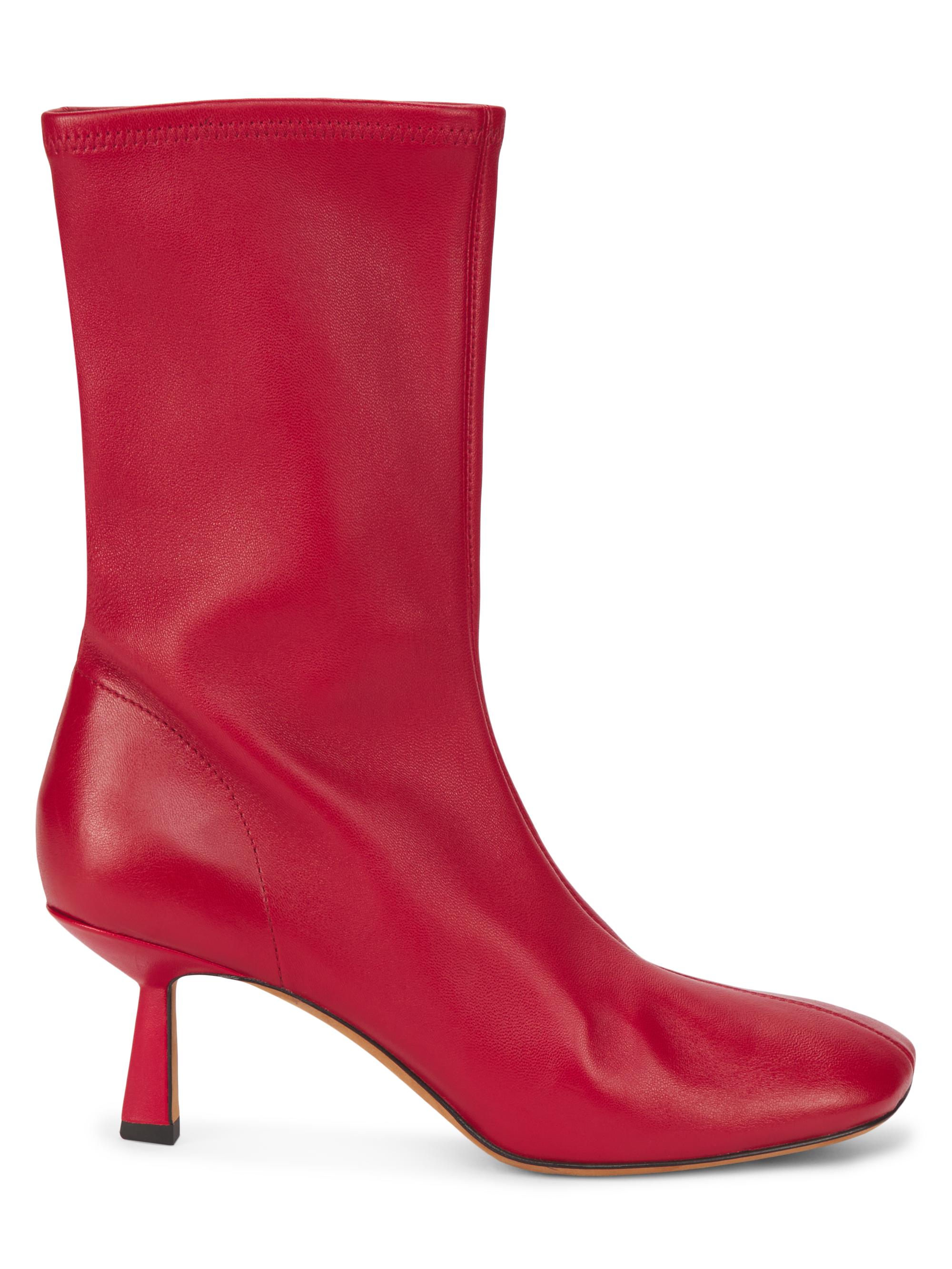 3.1 Phillip Lim Women's ID Glove 5MM Teardrop Heel Boots - Lipstick Red