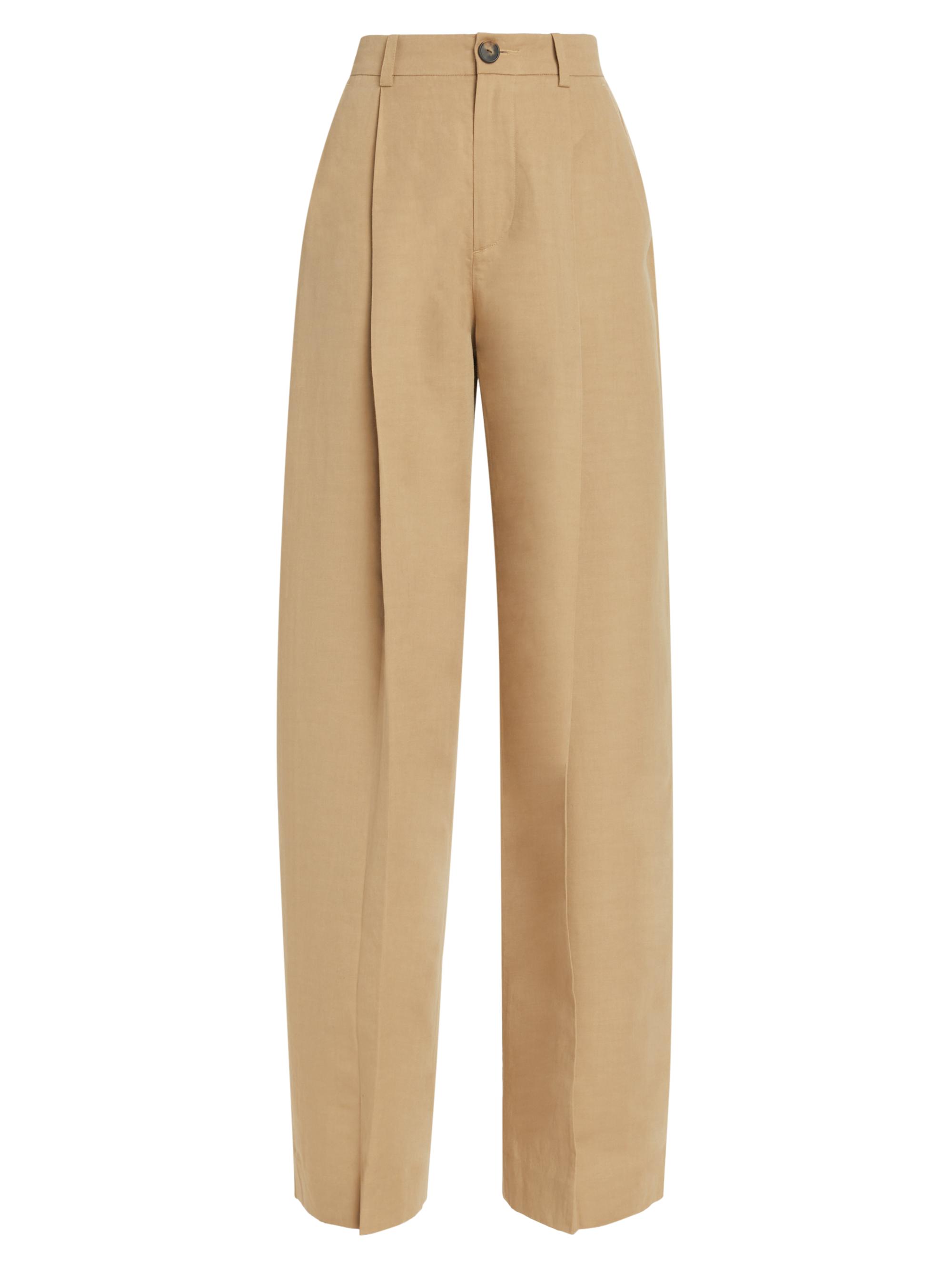 Vince Women's Pleated High-Waist Pants - Rye