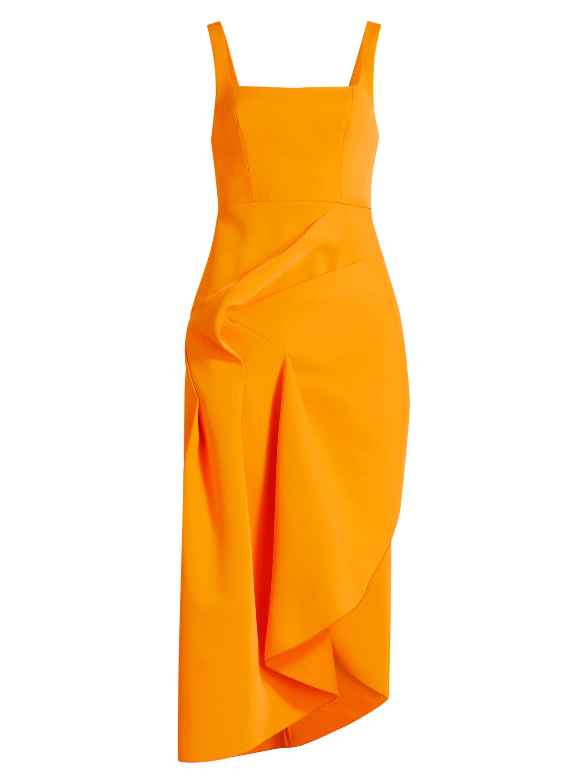 Acler Women's Hewton Pin-Tuck Midi-Dress - Marigold