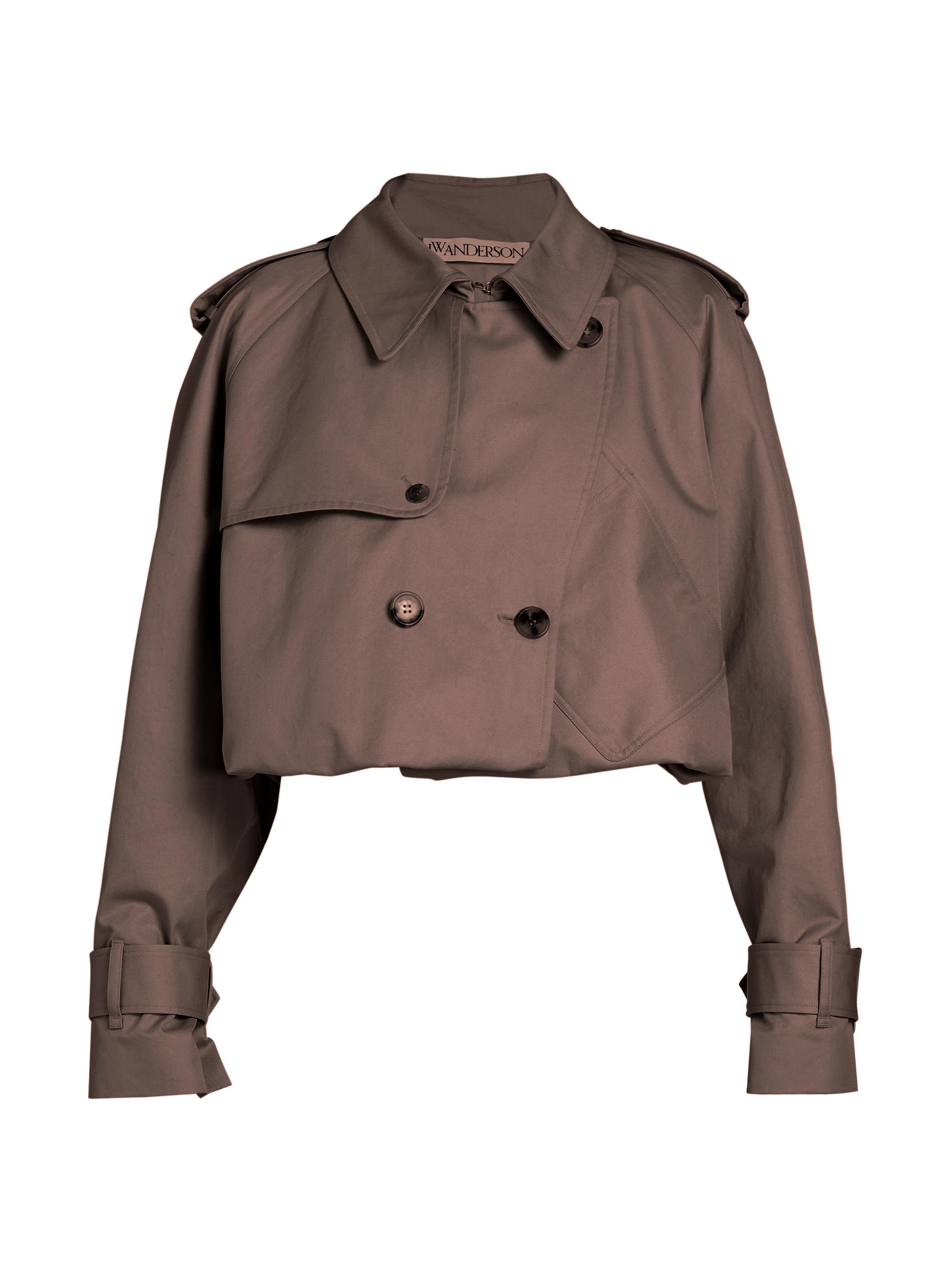 JW Anderson Women's Rainbow Cotton Double-Breasted Short Jacket - Light Beige