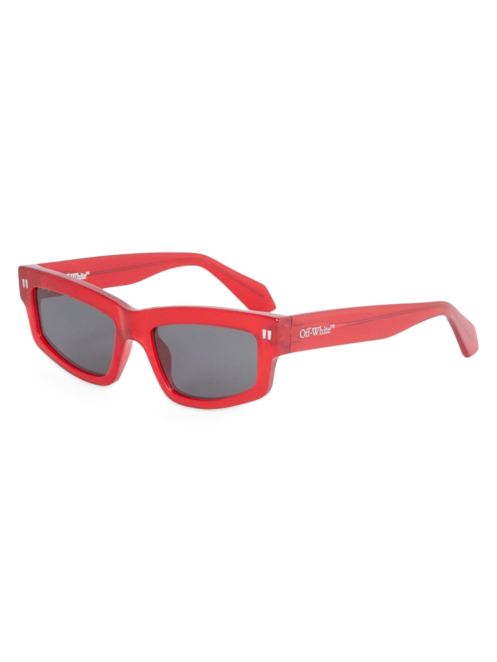 Off-White Men's Miramar 54MM Shield Sunglasses - Red Grey