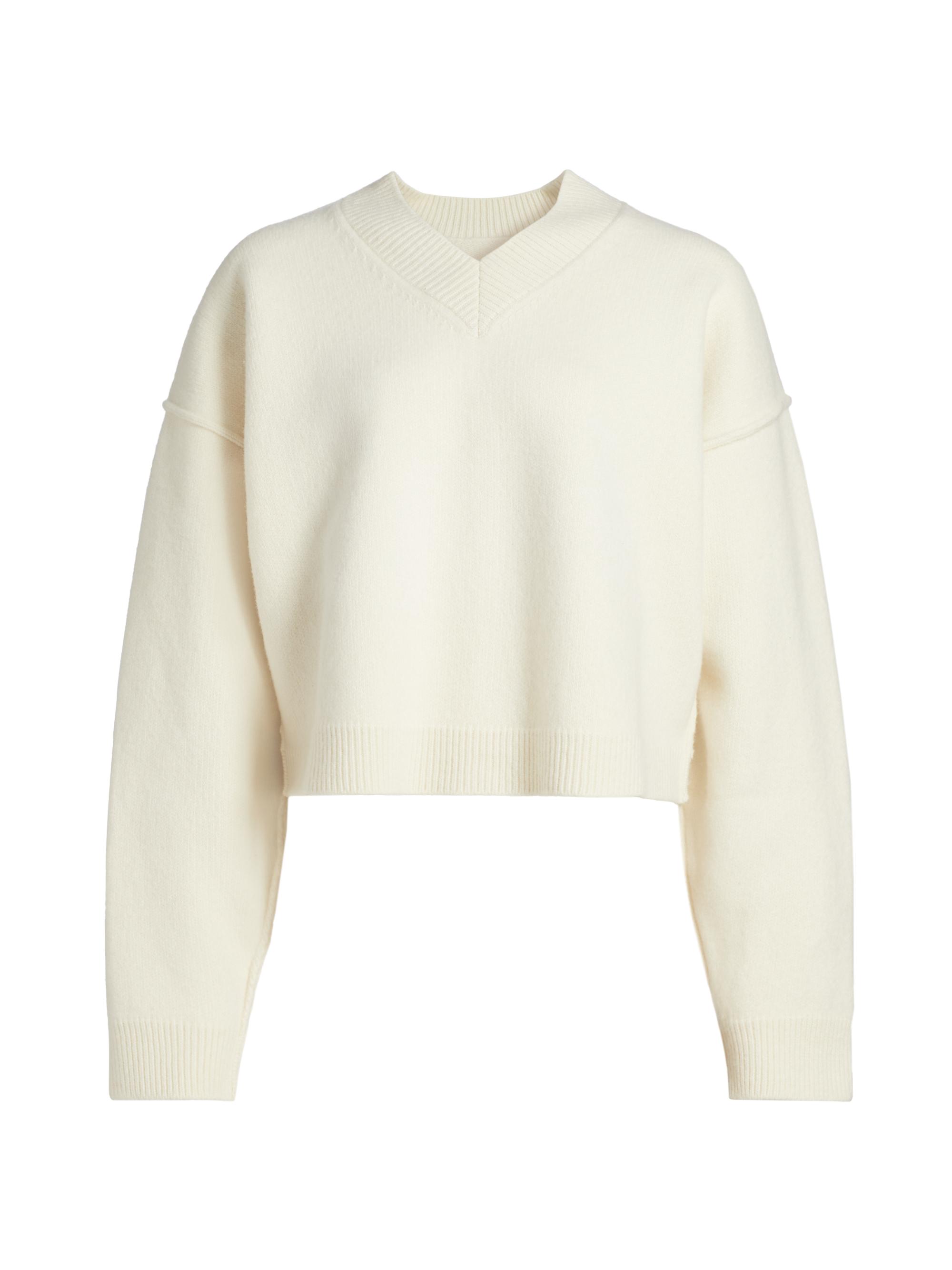 Armarium Women's Superfine Wool Crewneck Sweater - Off White