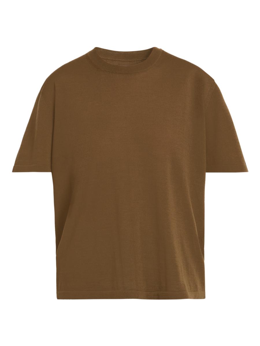 Armarium Women's Merino Wool Crewneck T-shirt In Brown