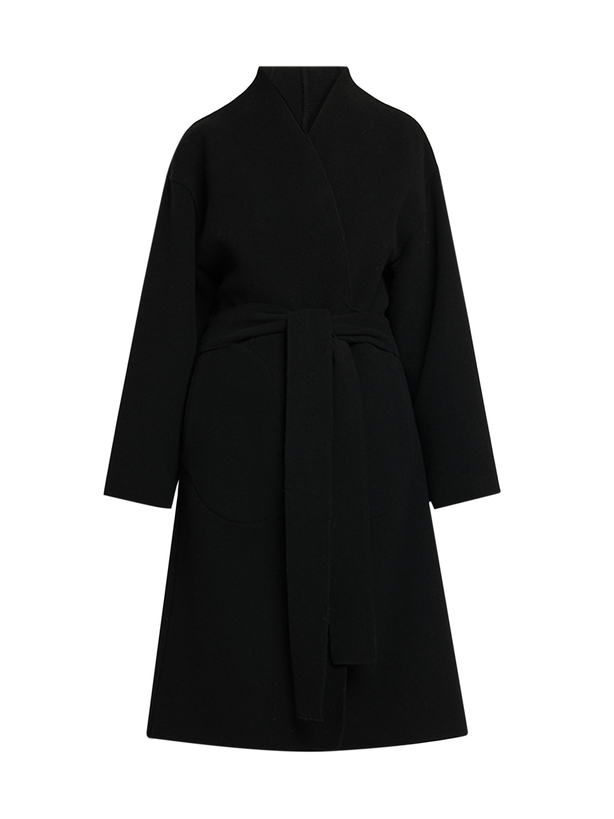 Armarium Women's Perla Wool Long Coat - Black