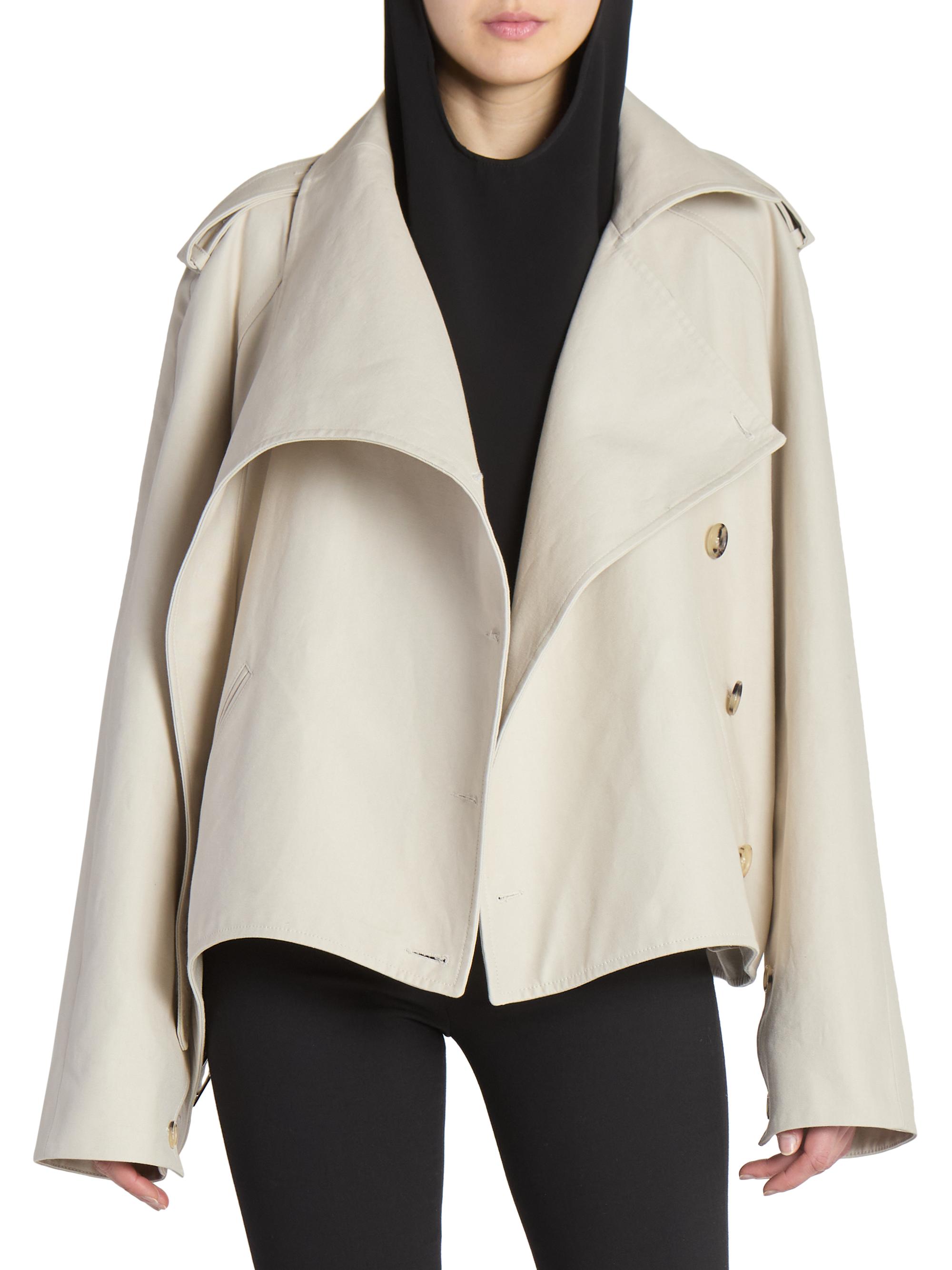 Courreges Oblique Short Trench Coat | Saks Fifth Avenue