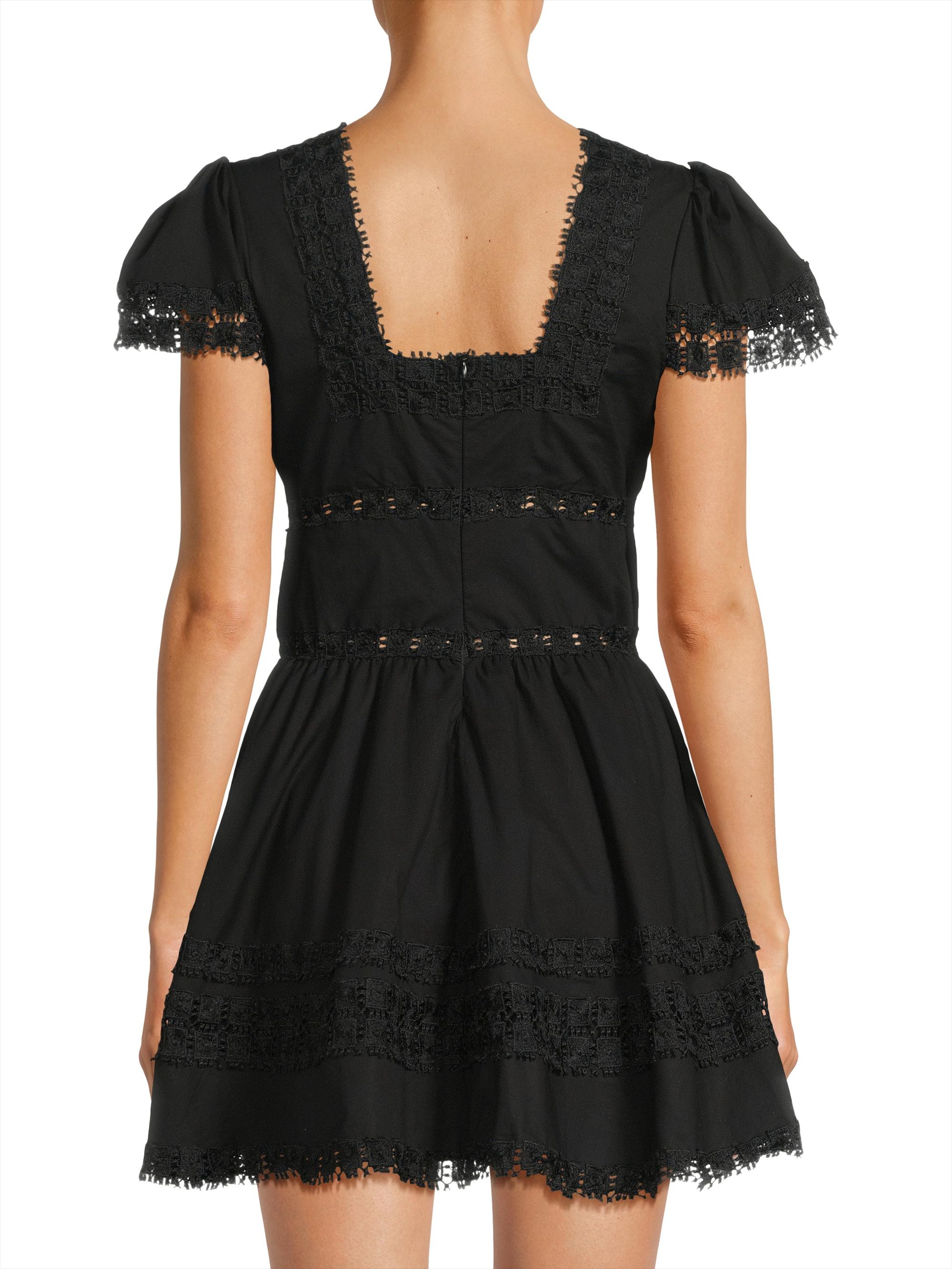Peixoto Piper Lace-Trimmed Cotton Minidress | Saks Fifth Avenue