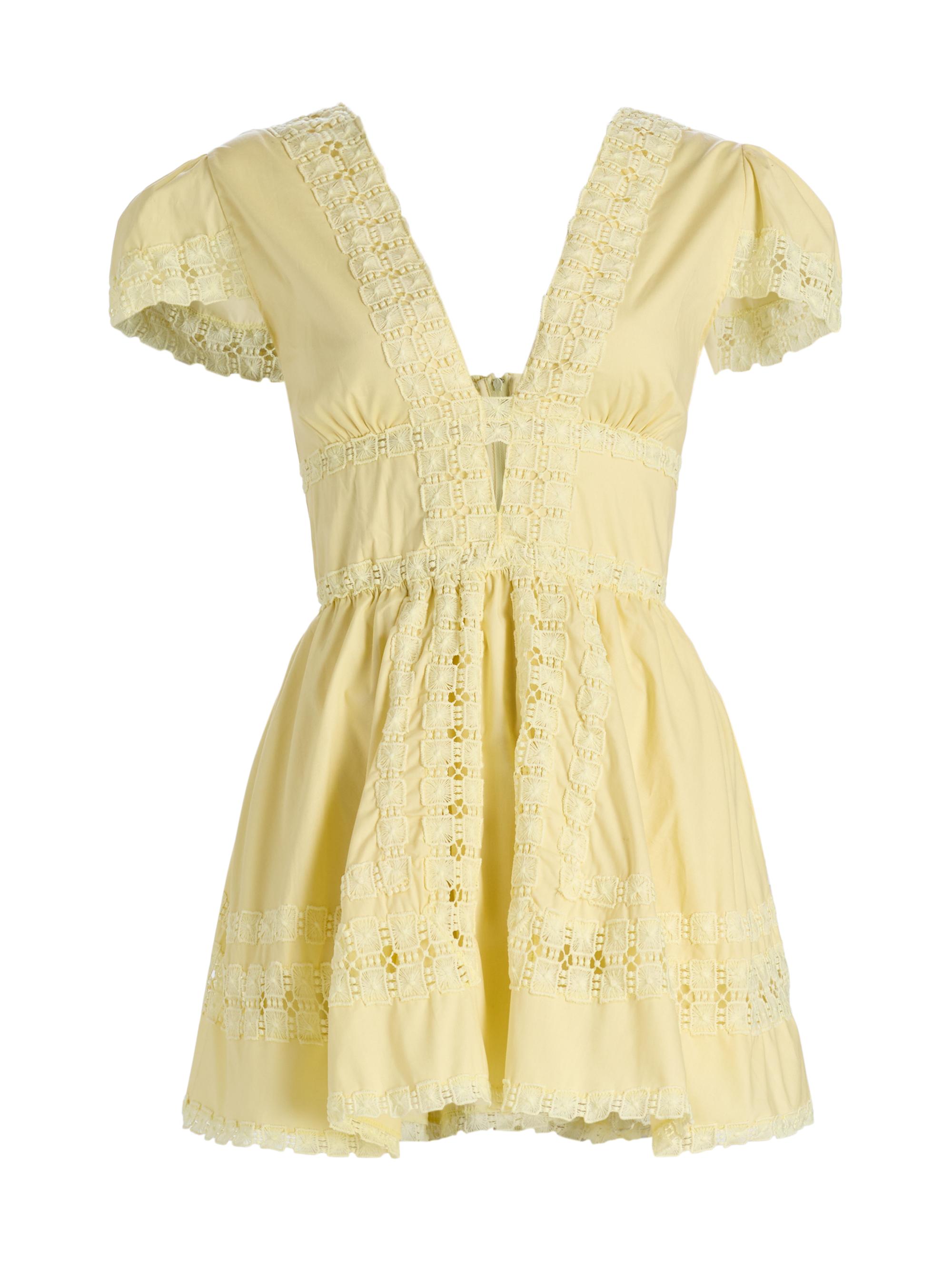 Peixoto Farrah Lace Trim Mini Dress | Saks Fifth Avenue