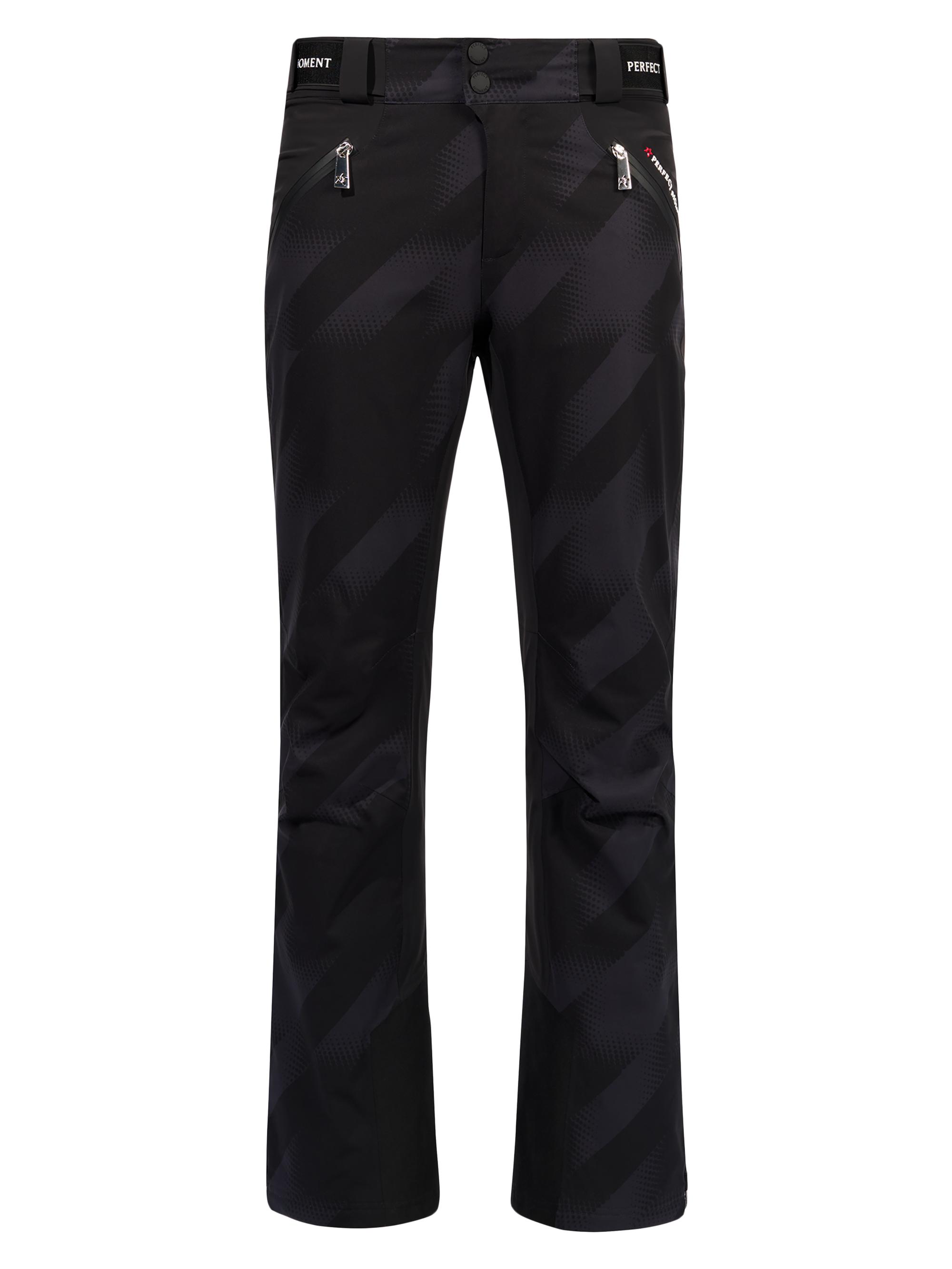 Perfect Moment Men's Chamonix Ski Pants - Blurred Houndstooth Black