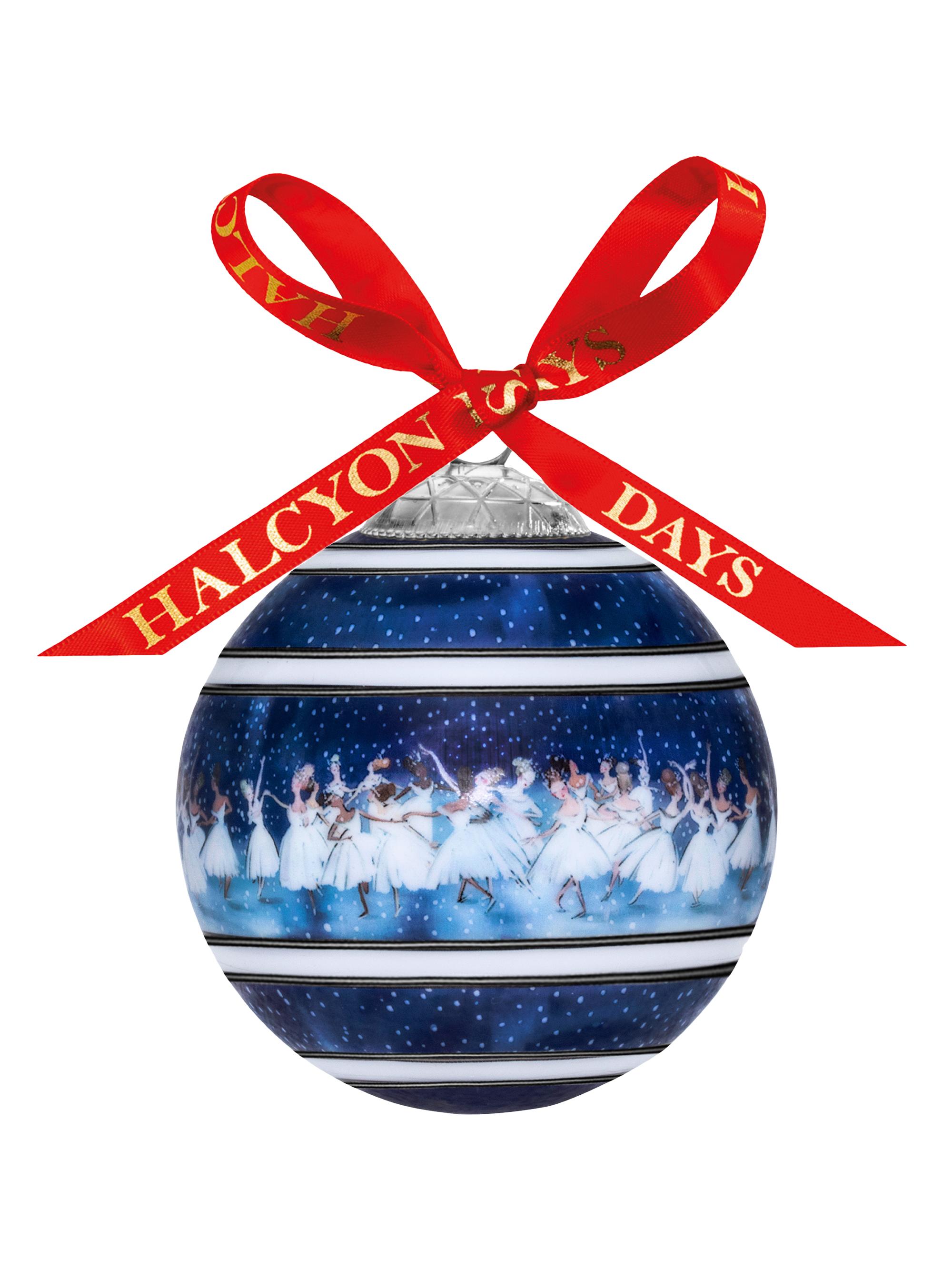 Halcyon Days Waltz Of The Snowflakes Ornament - Blue