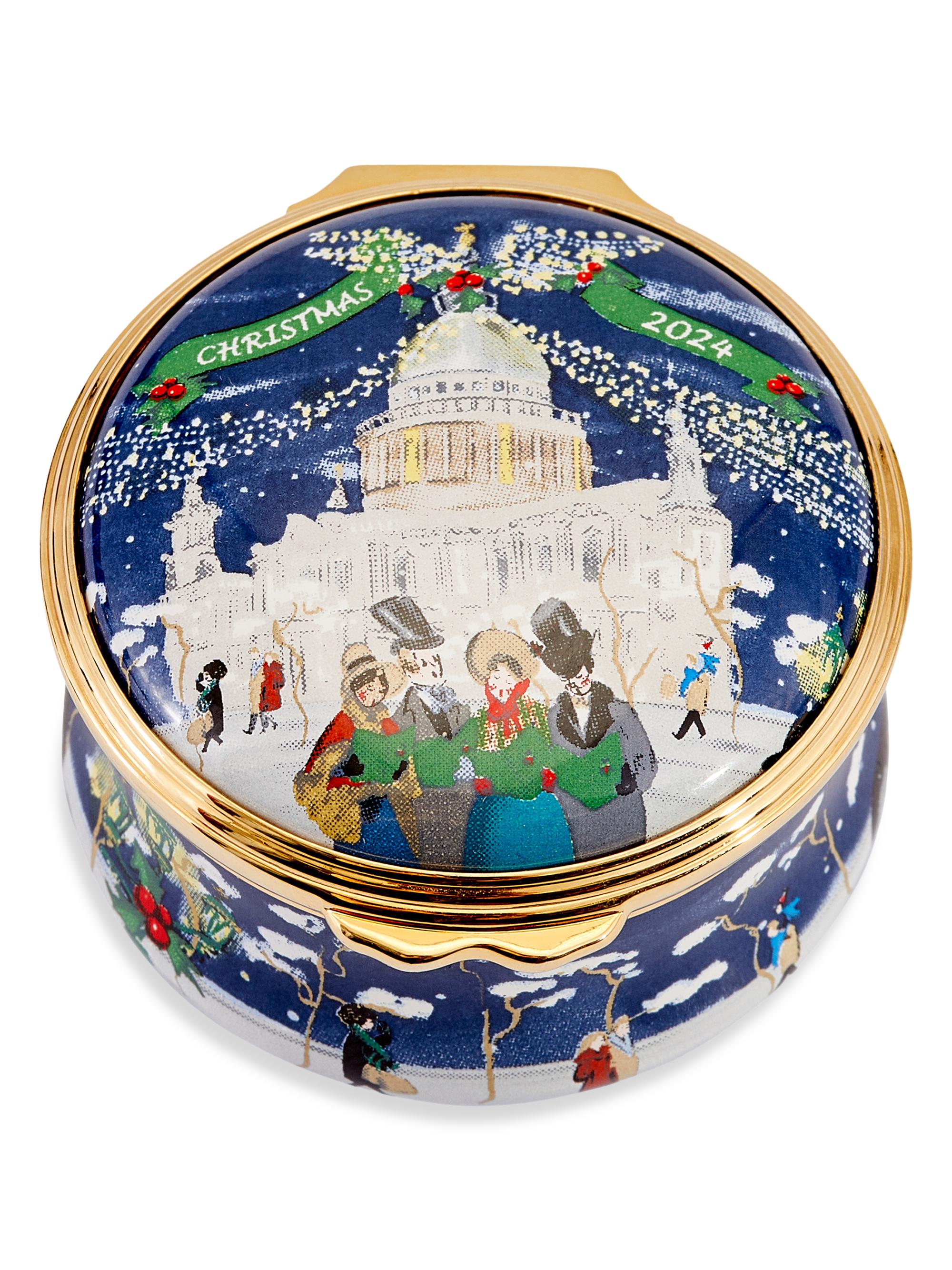 Halcyon Days 2024 Christmas Carolers at St. Paul's Enamel Box