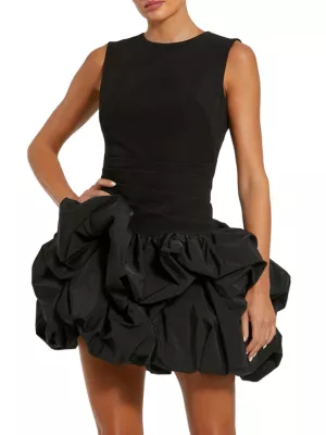 Shop Mac Duggal Gathered Taffeta Cocktail Minidress | Saks Fifth Avenue