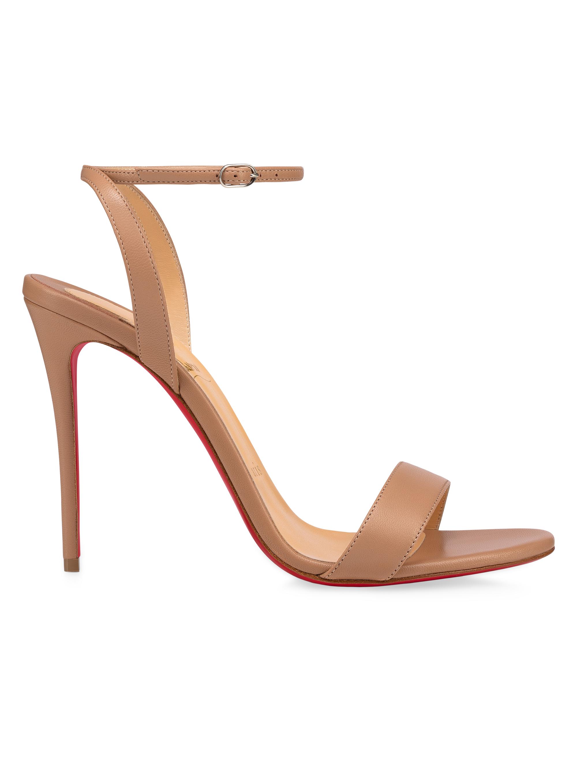 Christian Louboutin Loubigirl 100MM Leather Sandals | Saks Fifth