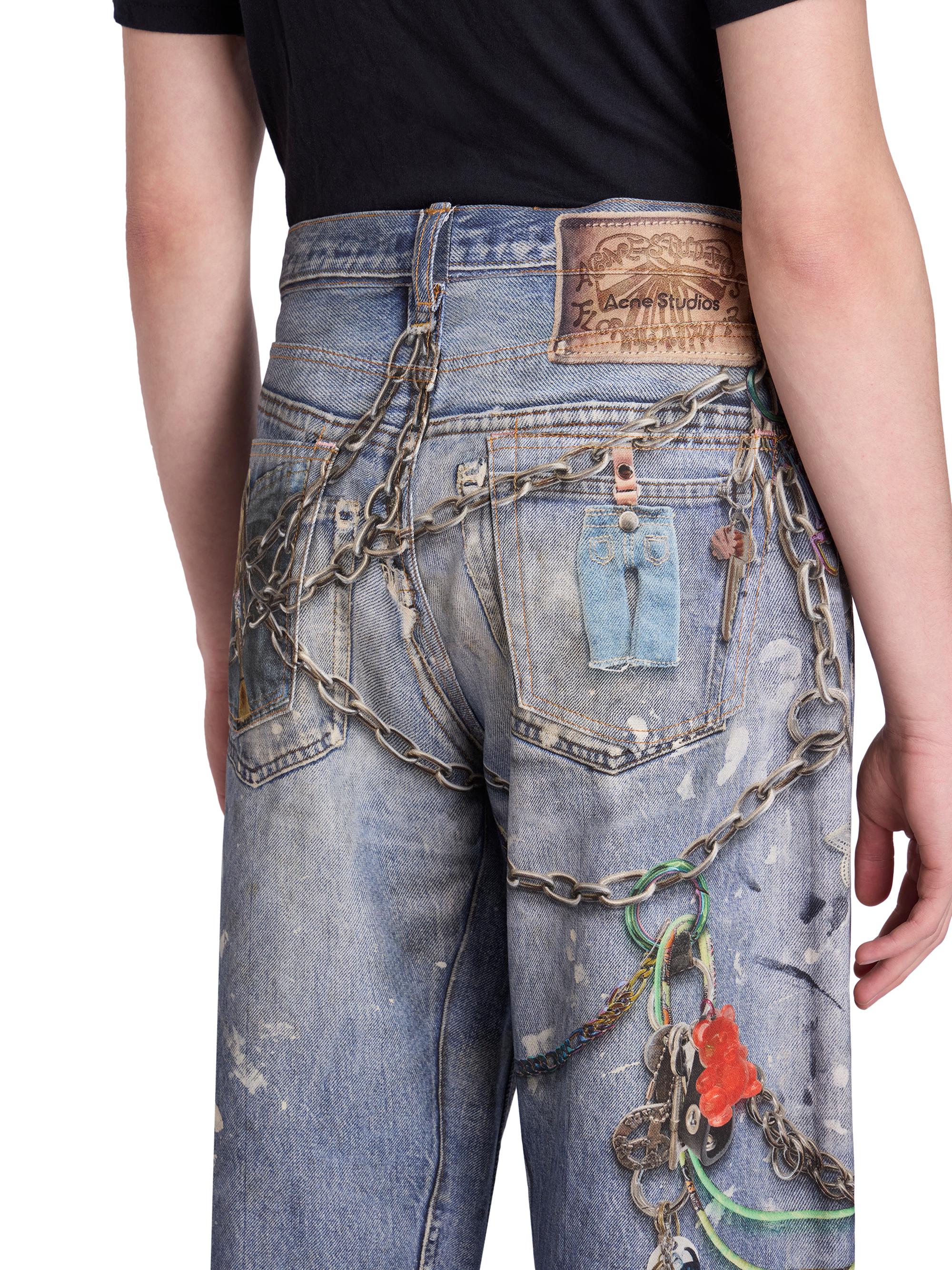 Acne Studios 1981 Splatter Keychain Jeans | Saks Fifth Avenue