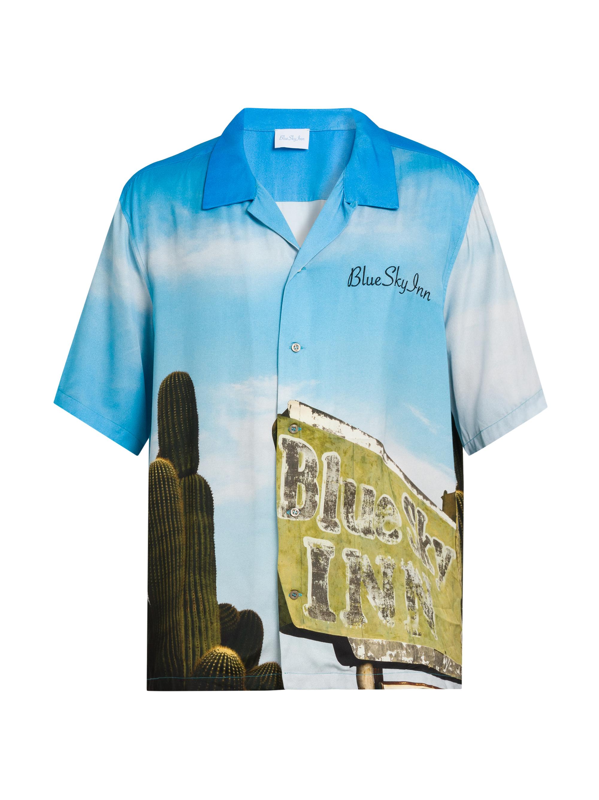 Blue Sky Inn Men's Cactus Camp Shirt - All Over Print