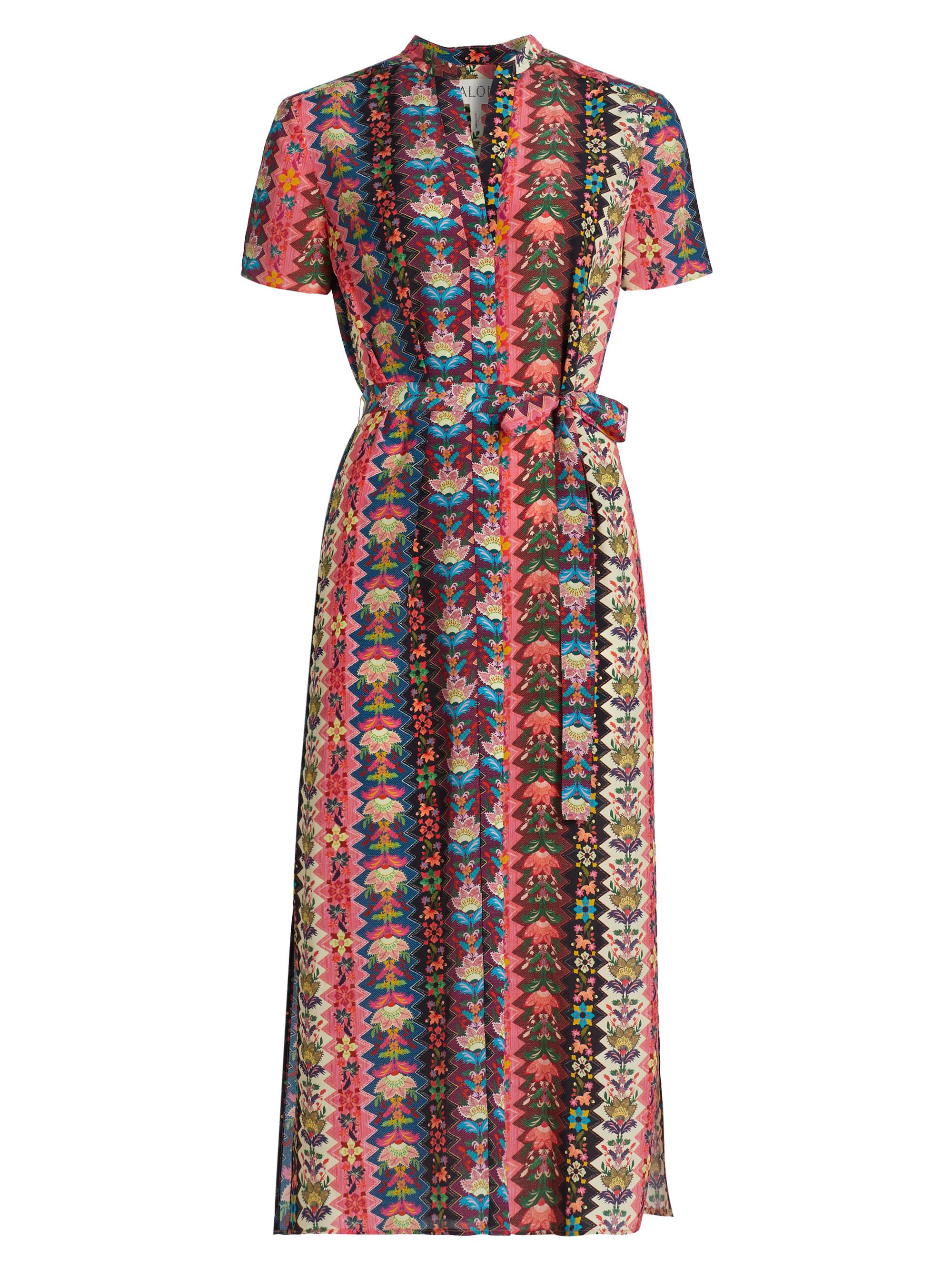 Shop Saloni Vicki Floral Wrap Midi-Dress | Saks Fifth Avenue