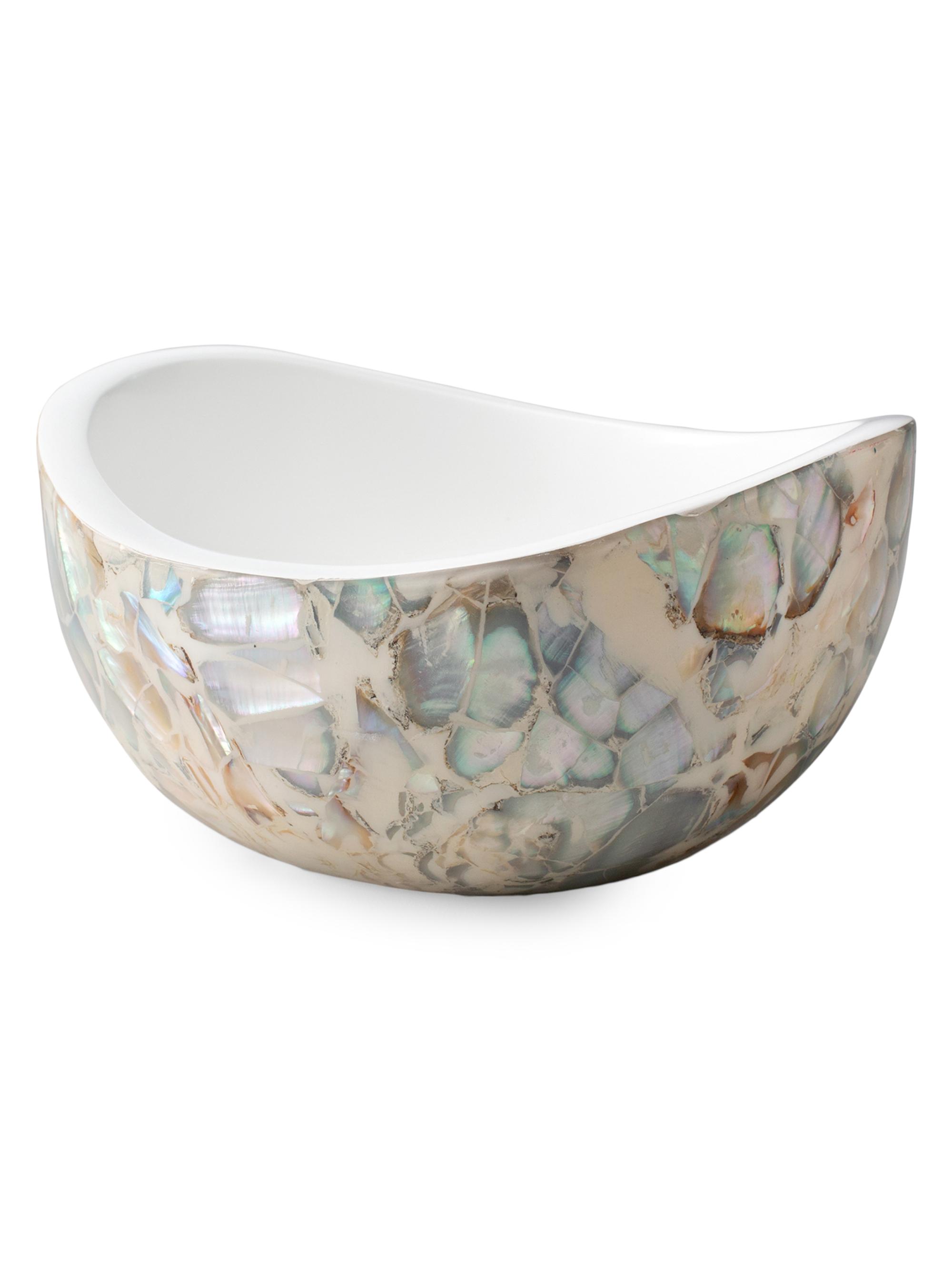Ladorada Mother Of Pearl Accent Bowl - Natural