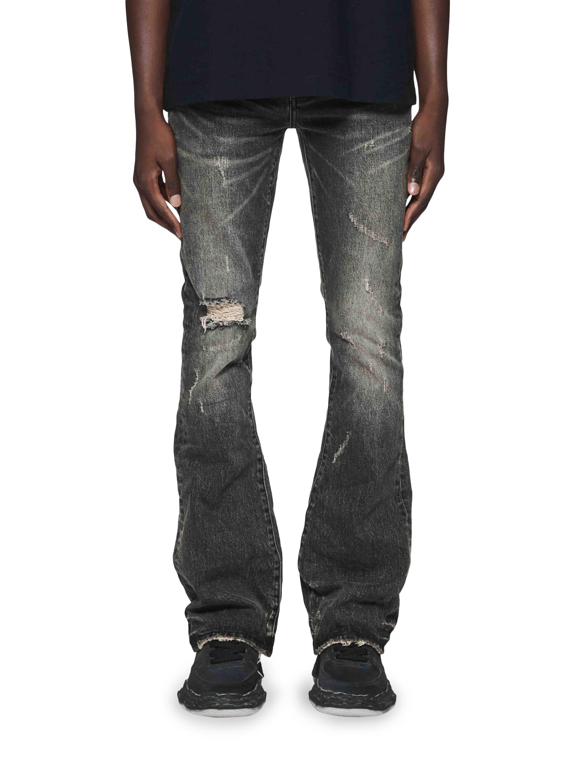 Purple Brand P004 Stretch Distressed Flared Slim-Fit Jeans | Saks