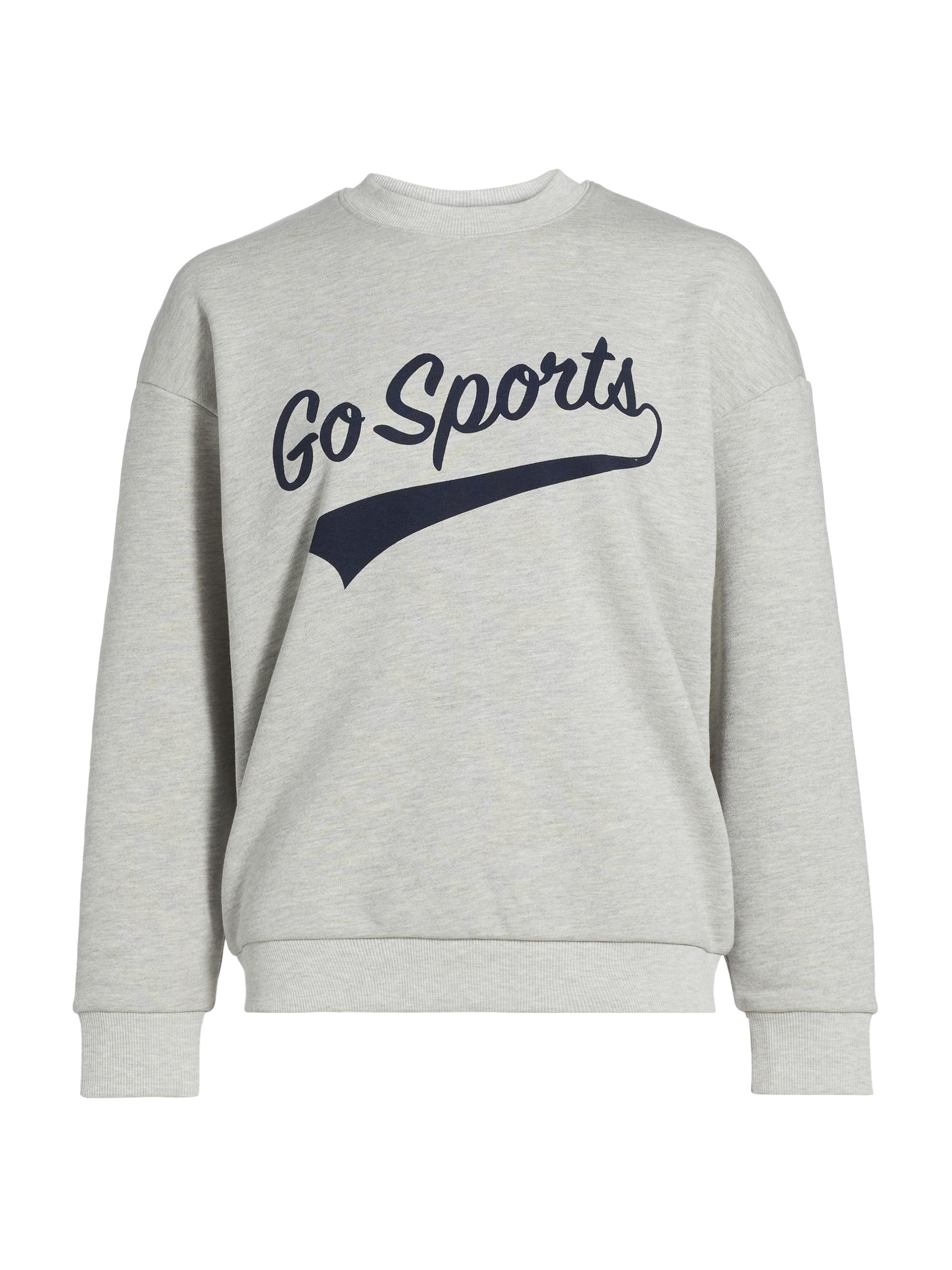 Favorite Daughter Women's Go Sports Cotton Sweatshirt - Heather Grey