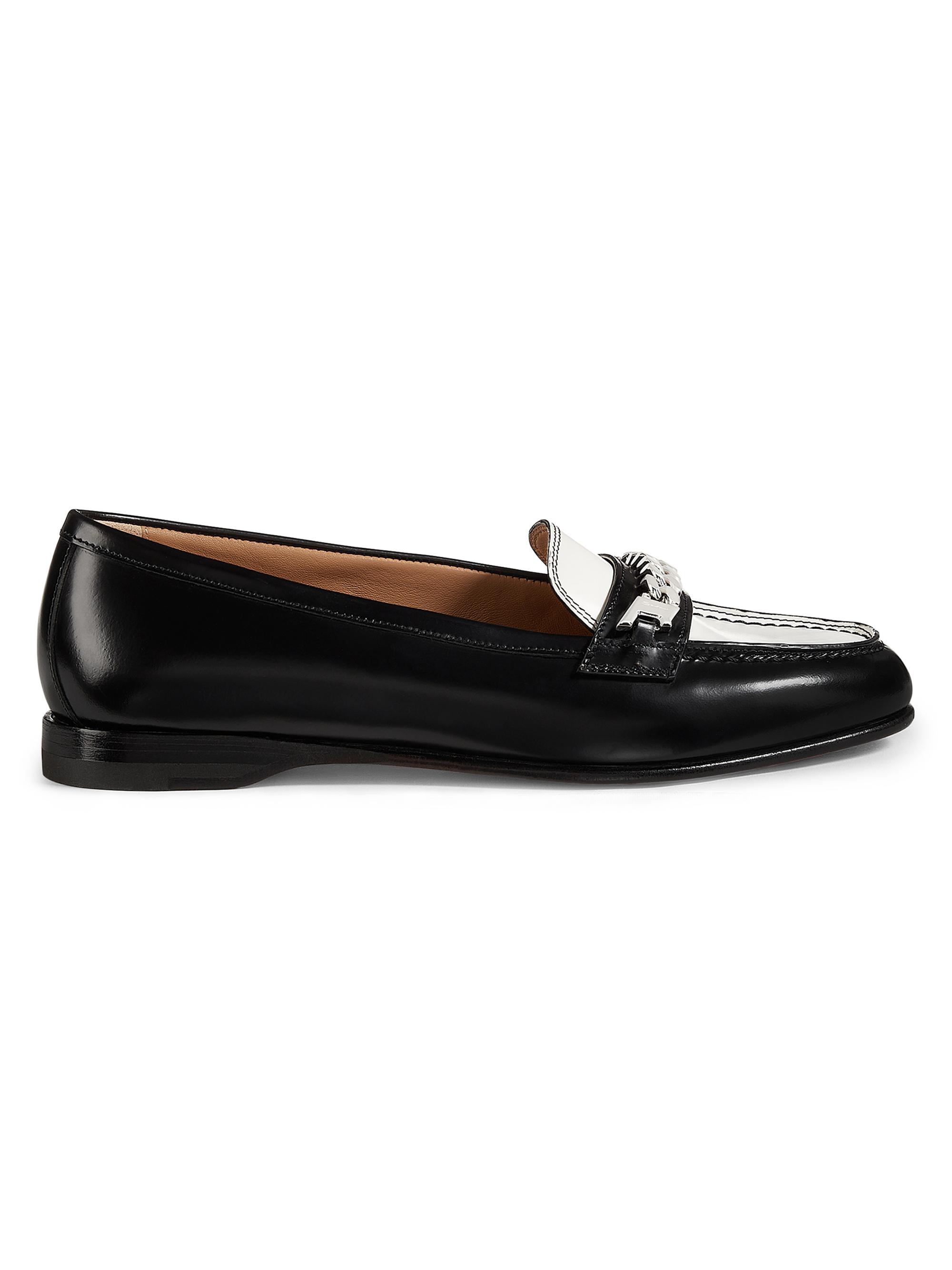 Santoni Leather Loafers Saks Fifth Avenue - Main Image