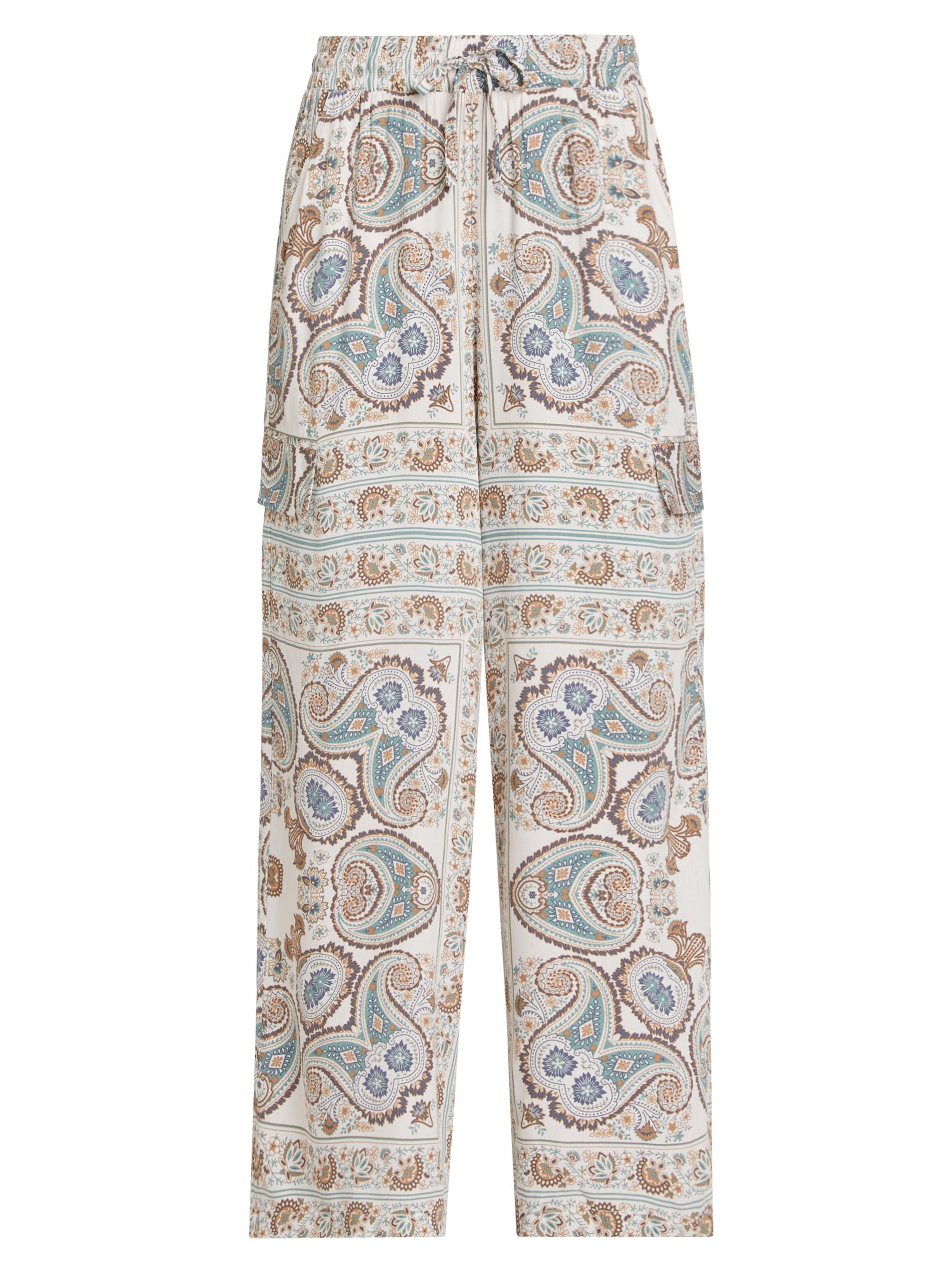 Splendid Women's Venice Paisley Wide-Leg Pants - Lagoon Paisley