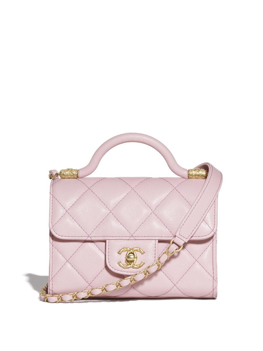 CHANEL MINI FLAP BAG WITH TOP HANDLE | Saks Fifth Avenue