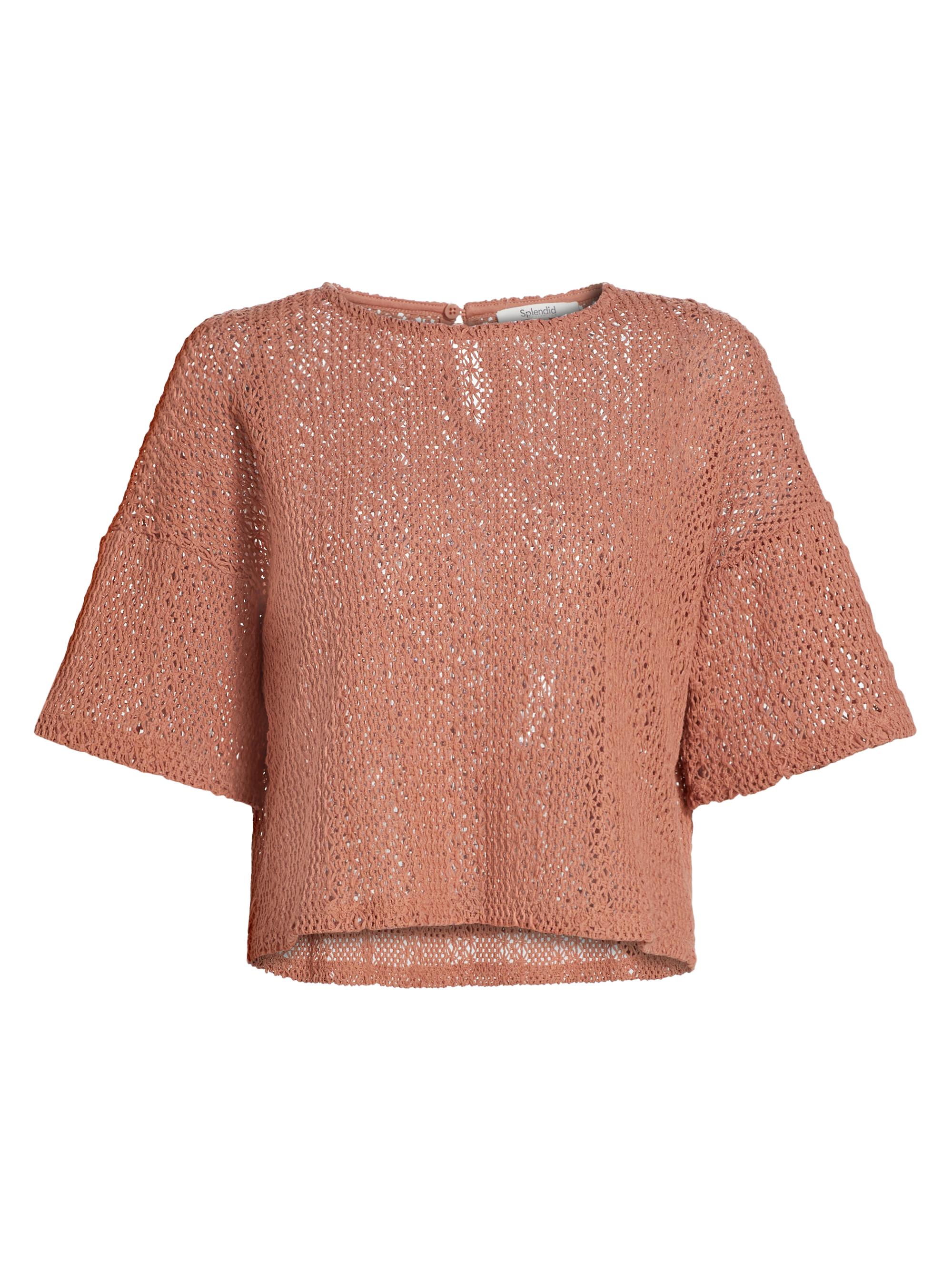Splendid Women's Finley Cotton-Blend Crochet Sweater - Teak