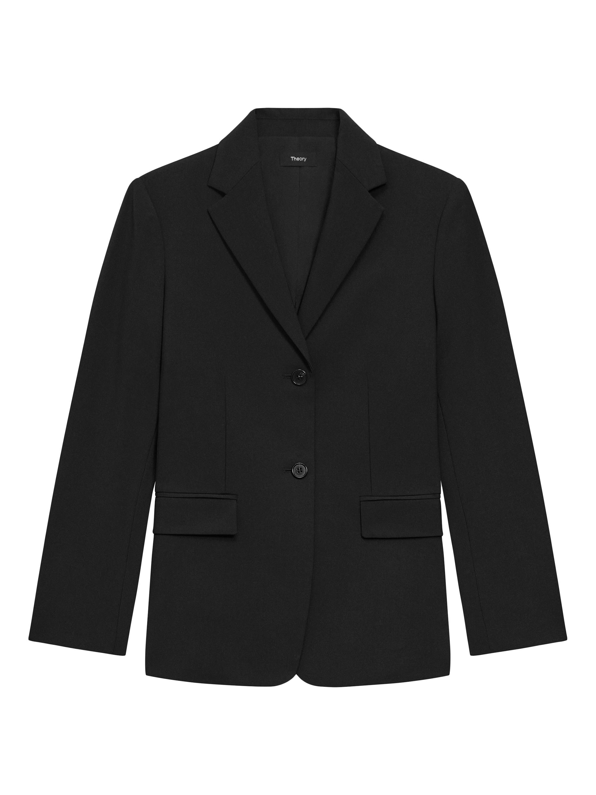 Theory Staple Classic Crepe Single-Button Blazer | Saks