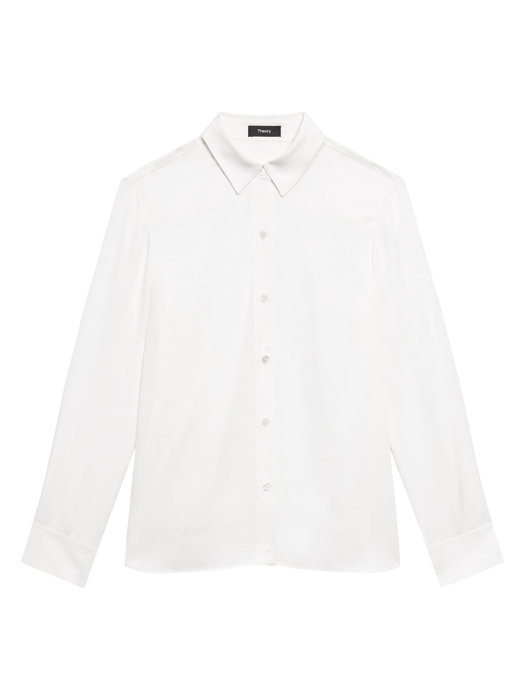 Theory Women's Straight Silk Button-Front Shirt -