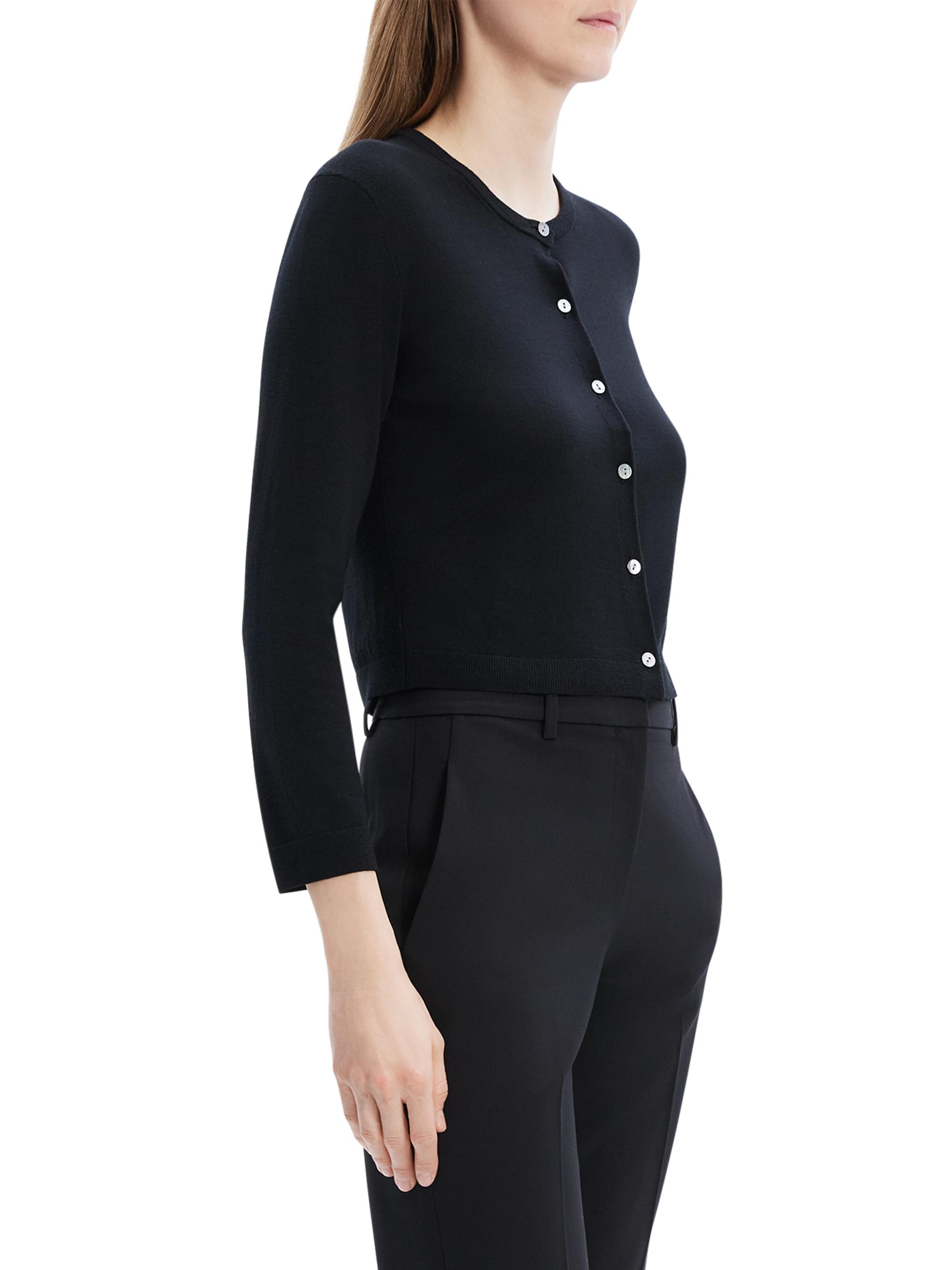 Theory Merino Wool Crop Cardigan | Saks Fifth Avenue
