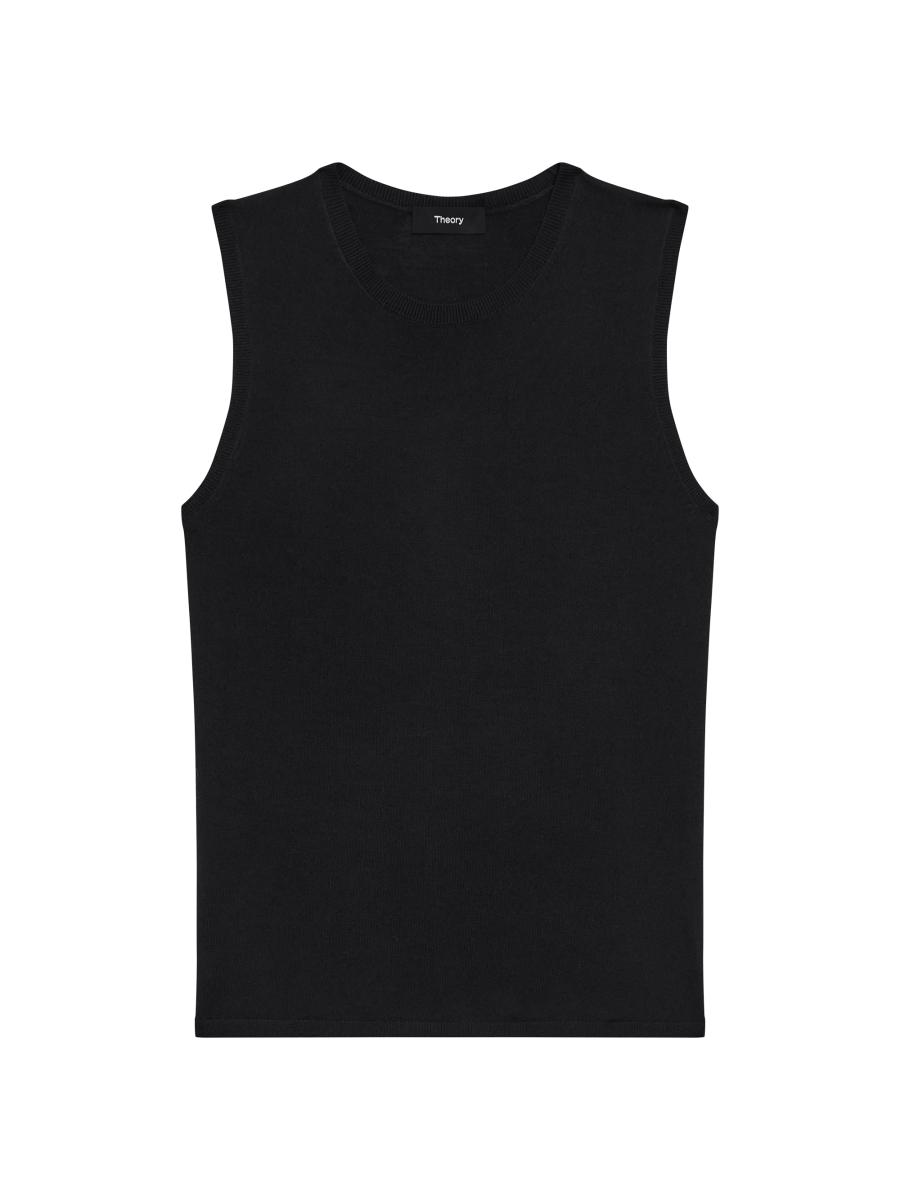 Theory Women's Crewneck Tank Top In Black