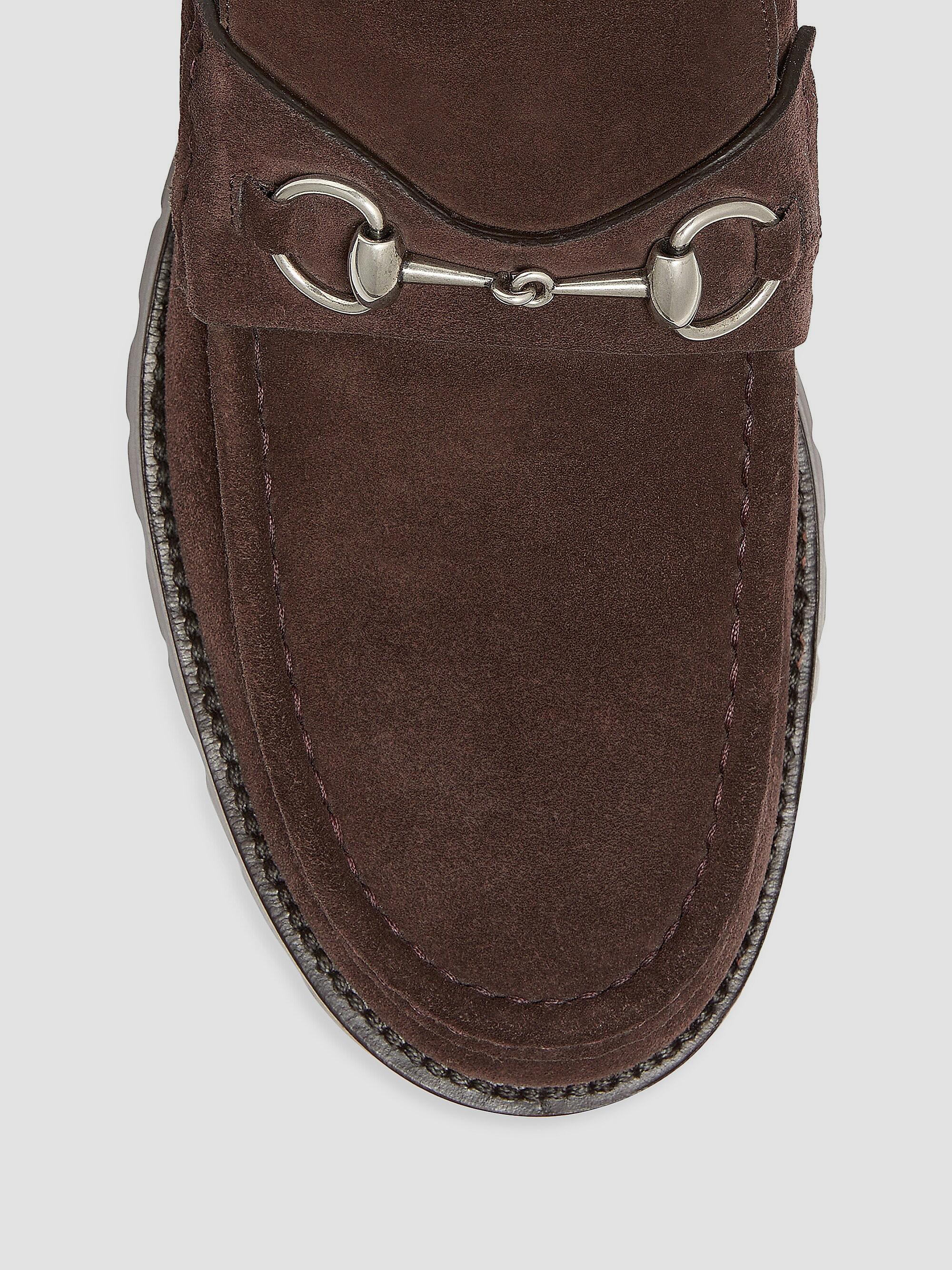 Gucci Sylke Horsebit Suede Ankle Boots | Saks Fifth Avenue