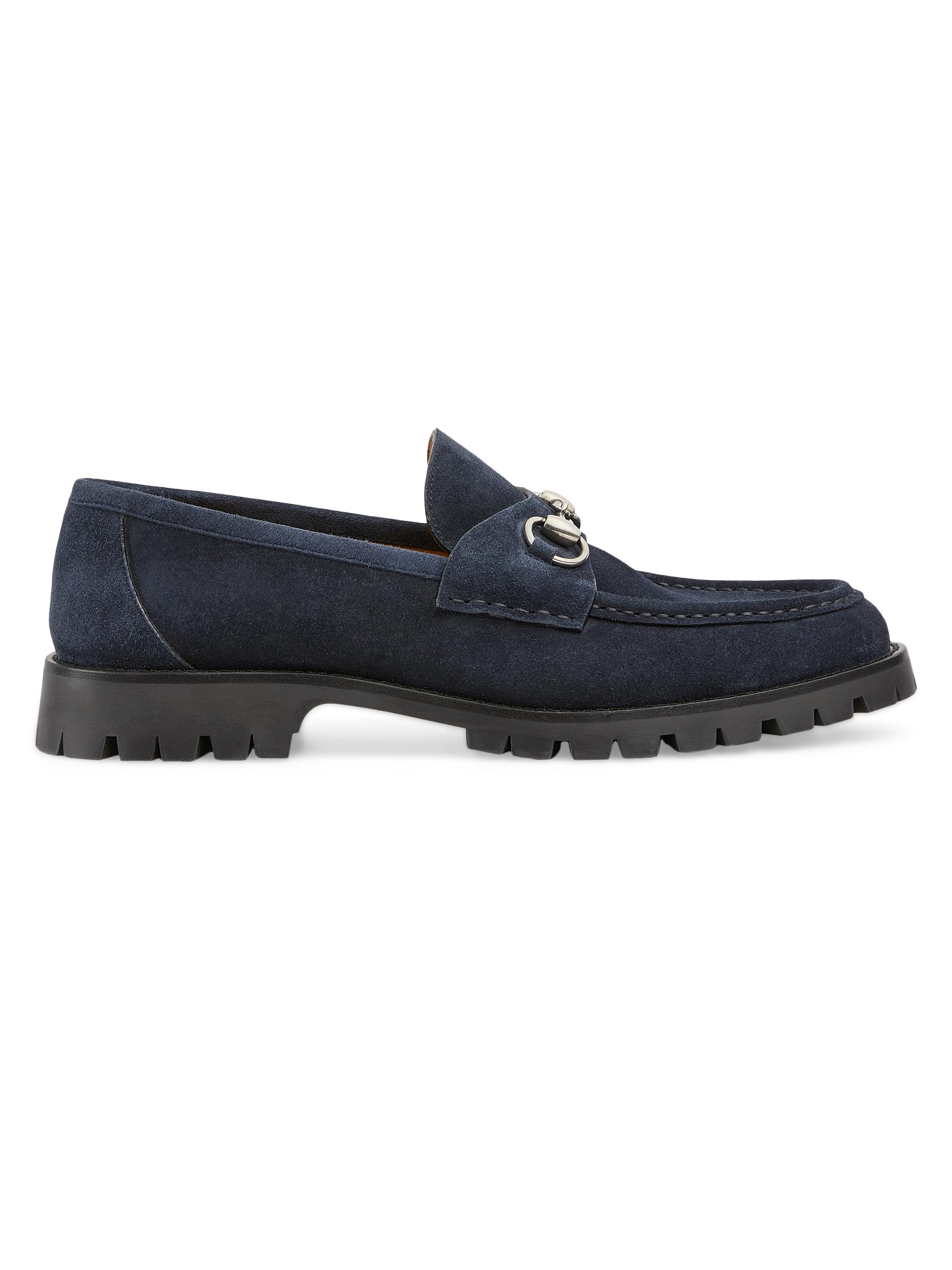 Gucci Suede Horsebit Loafers | Saks Fifth Avenue