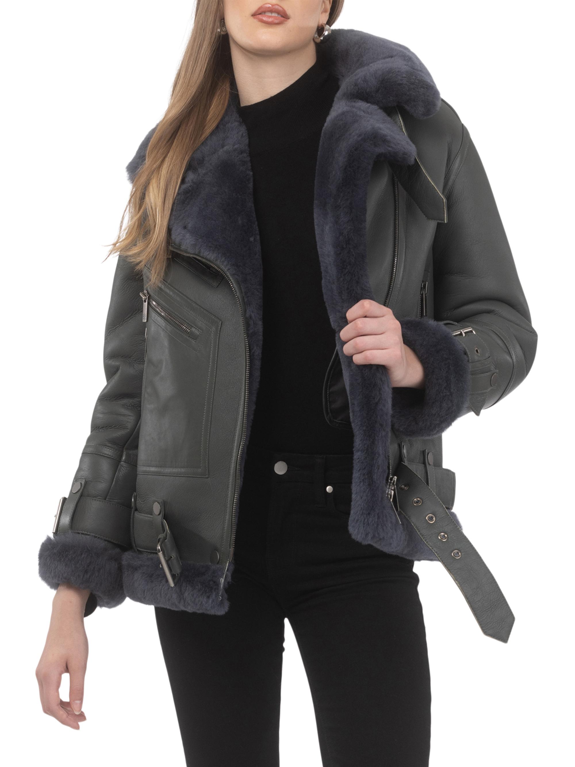 Gorski Shearling Lamb Zip Moto Jacket | Saks Fifth Avenue