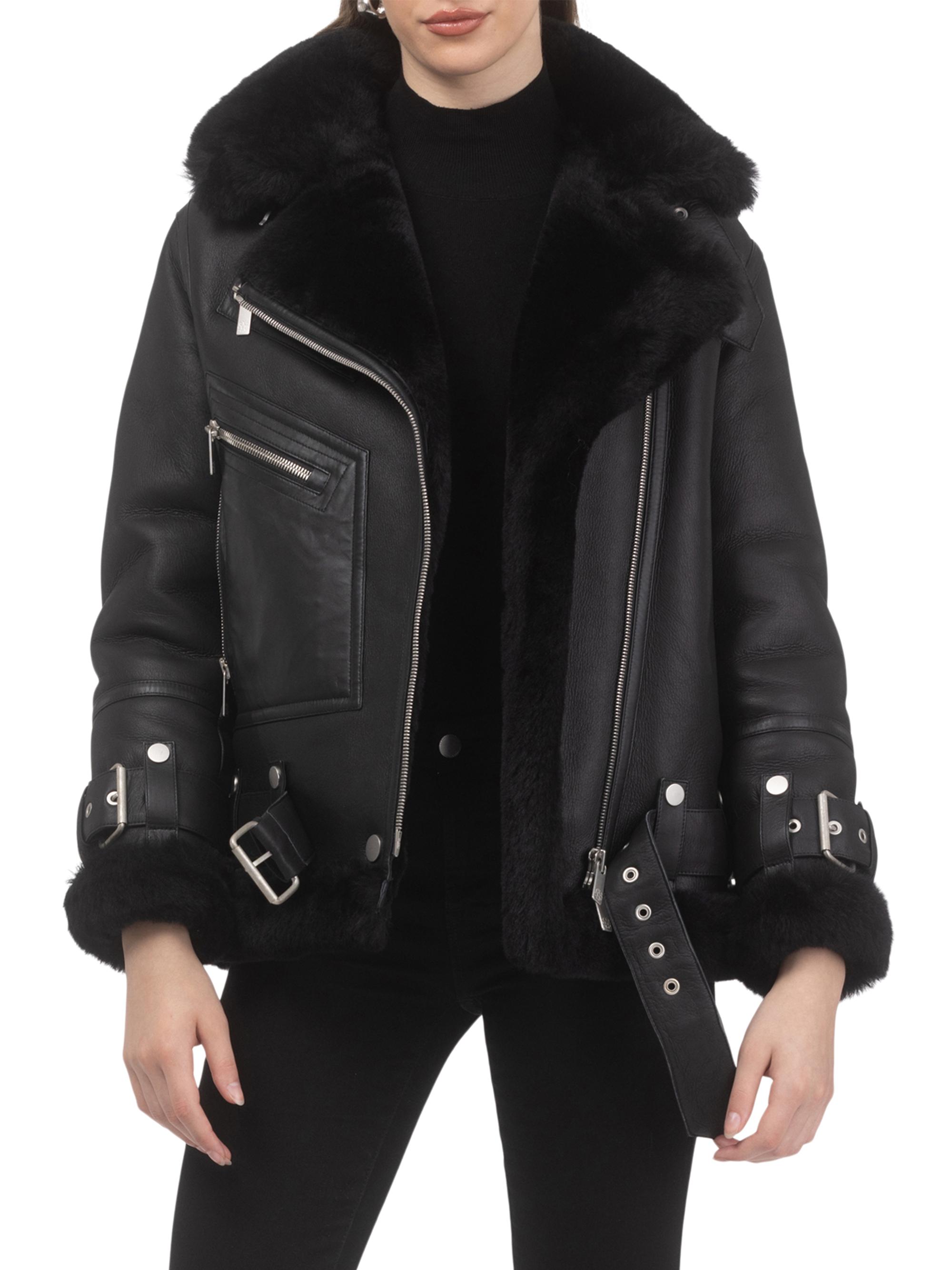 Gorski Shearling Lamb Zip Moto Jacket | Saks Fifth Avenue
