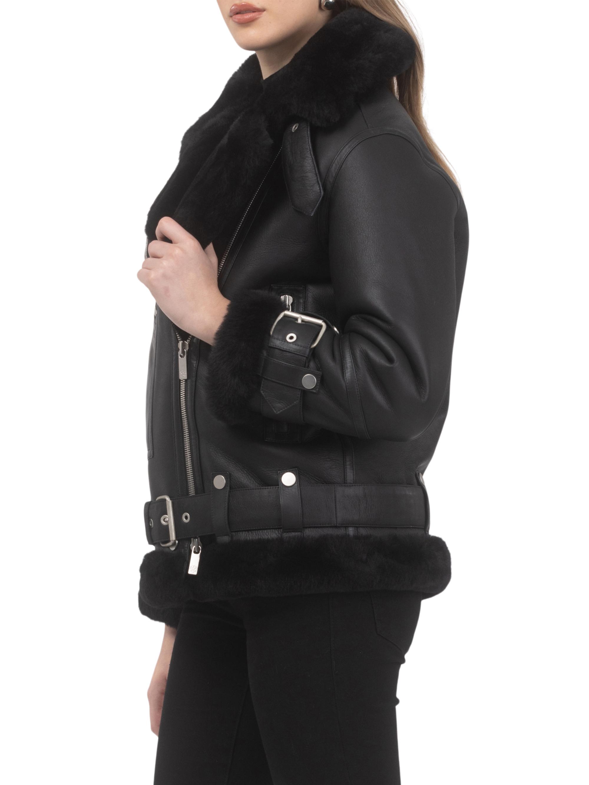 Gorski Shearling Lamb Zip Moto Jacket | Saks Fifth Avenue